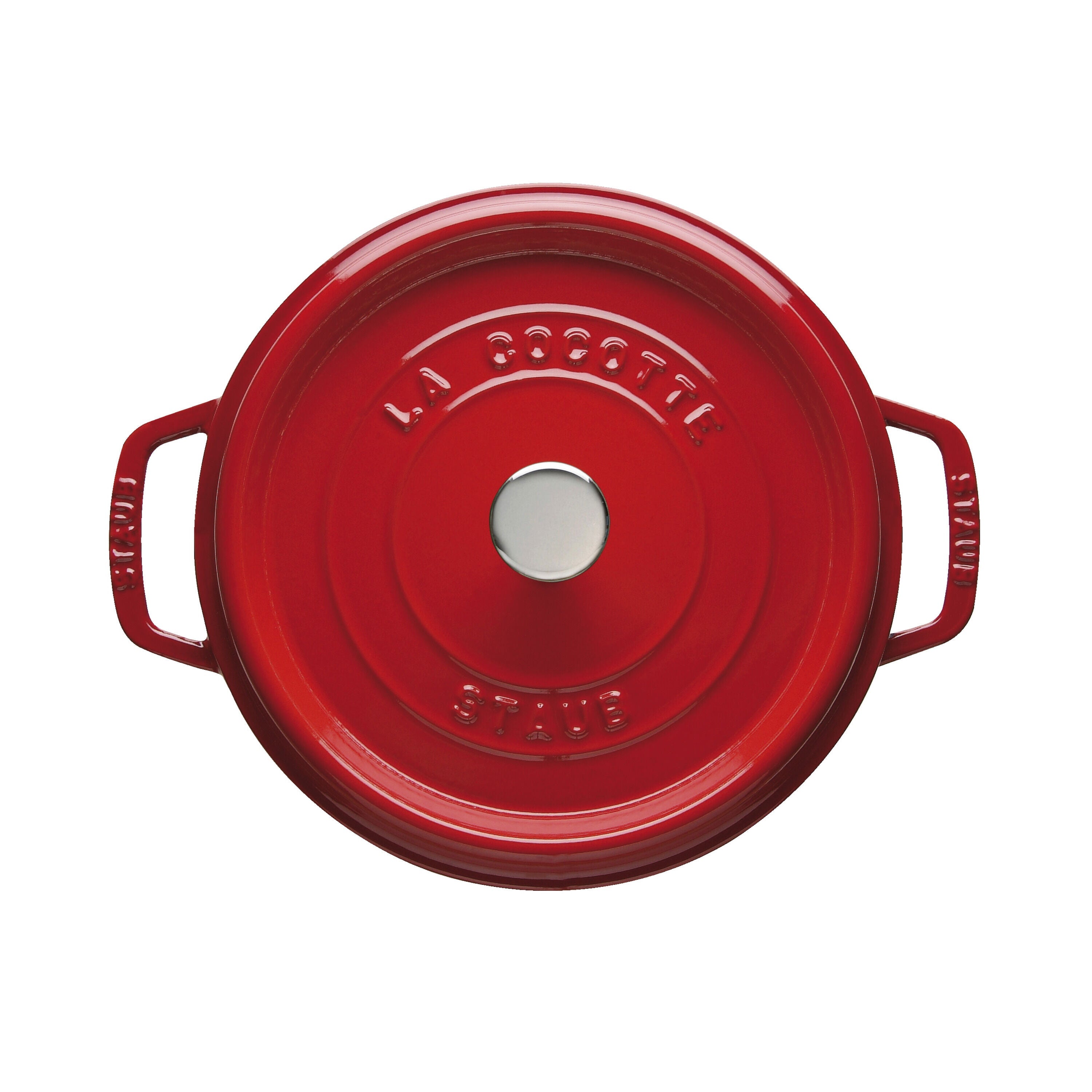 STAUB La Cocotte 6.75 L Cast Iron Round Cocotte, Cherry-2
