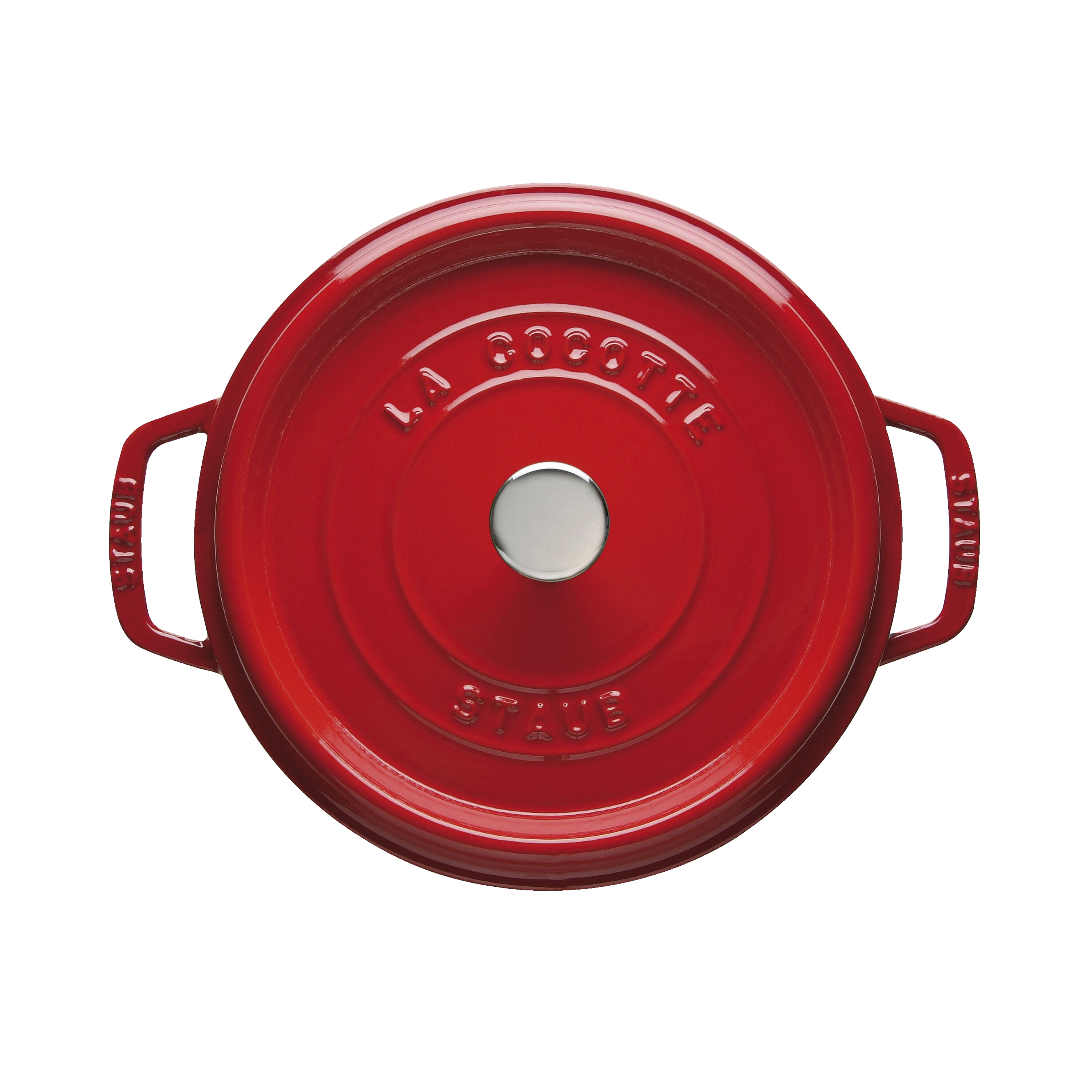 STAUB La Cocotte 6.75 L Cast Iron Round Cocotte, Cherry-2