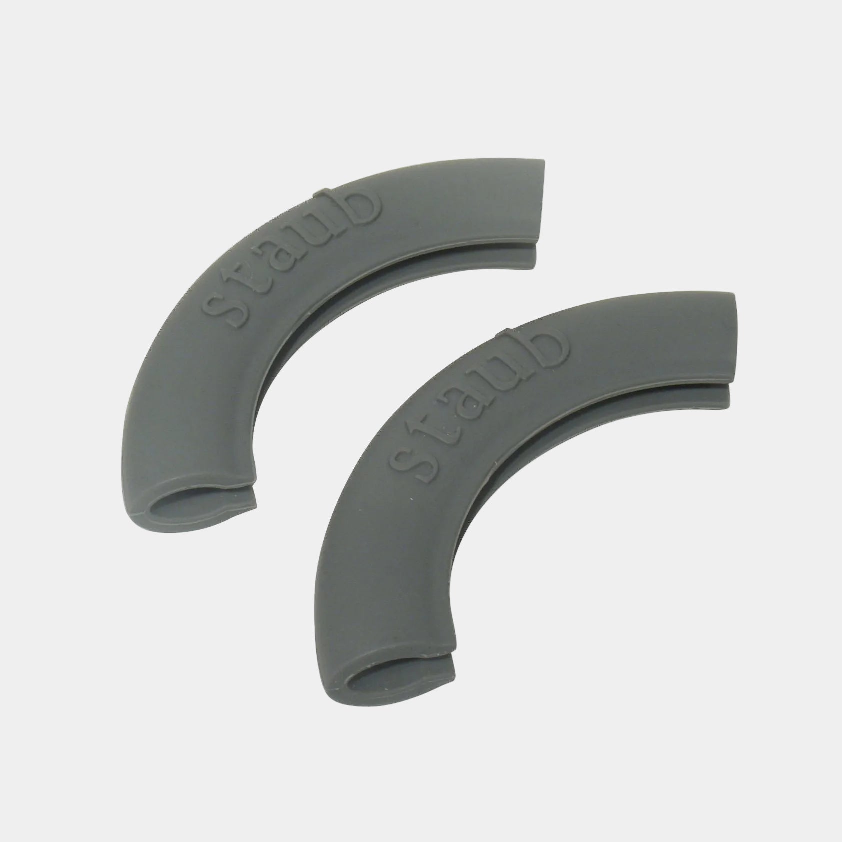 STAUB Silicone Handle Covers gray set of 2 for heat resistant grip