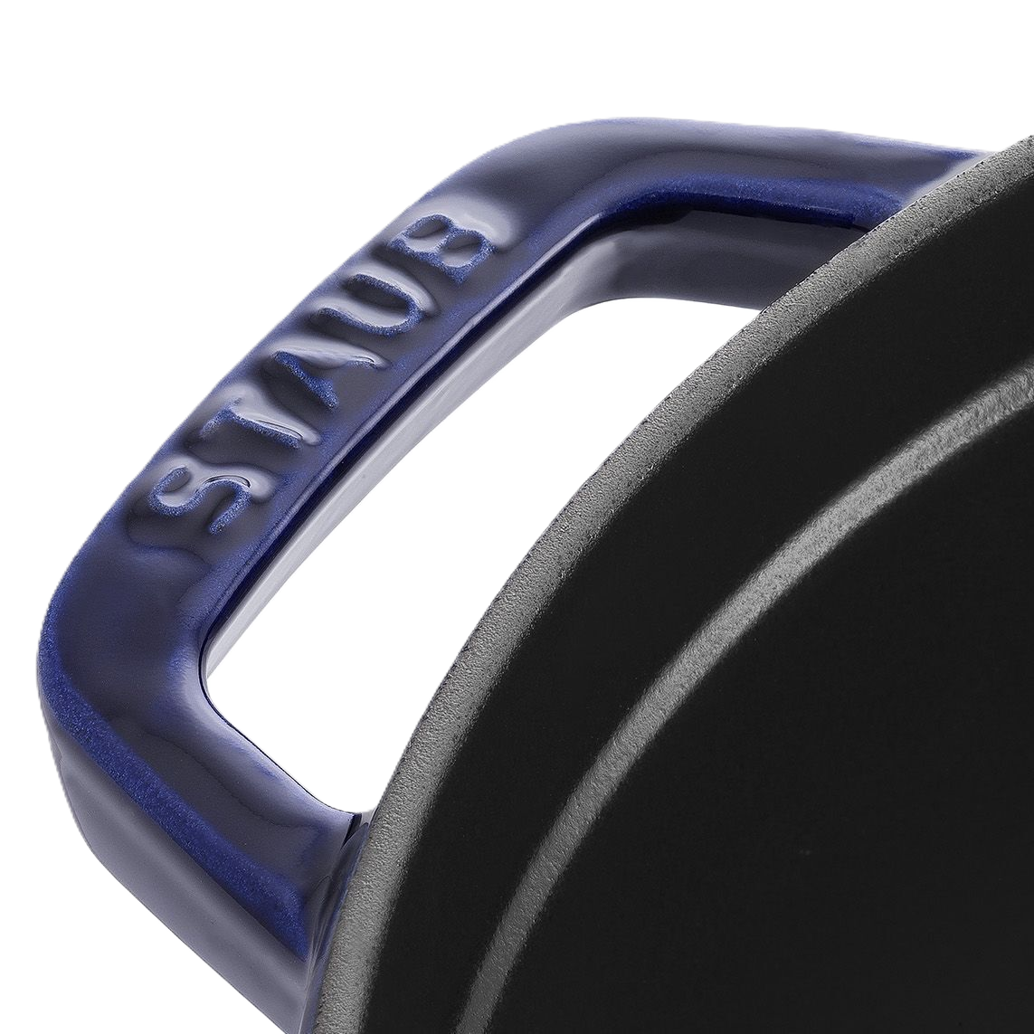 STAUB La Cocotte 6.75 L Cast Iron Round Cocotte, Dark-Blue