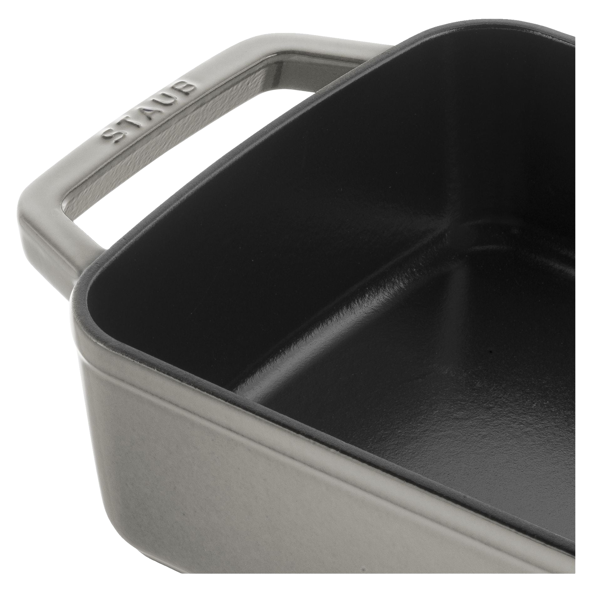 STAUB Specialities 3.25 L Cast Iron Rectangular Roasting And Baking Pan, Graphite-Grey-1