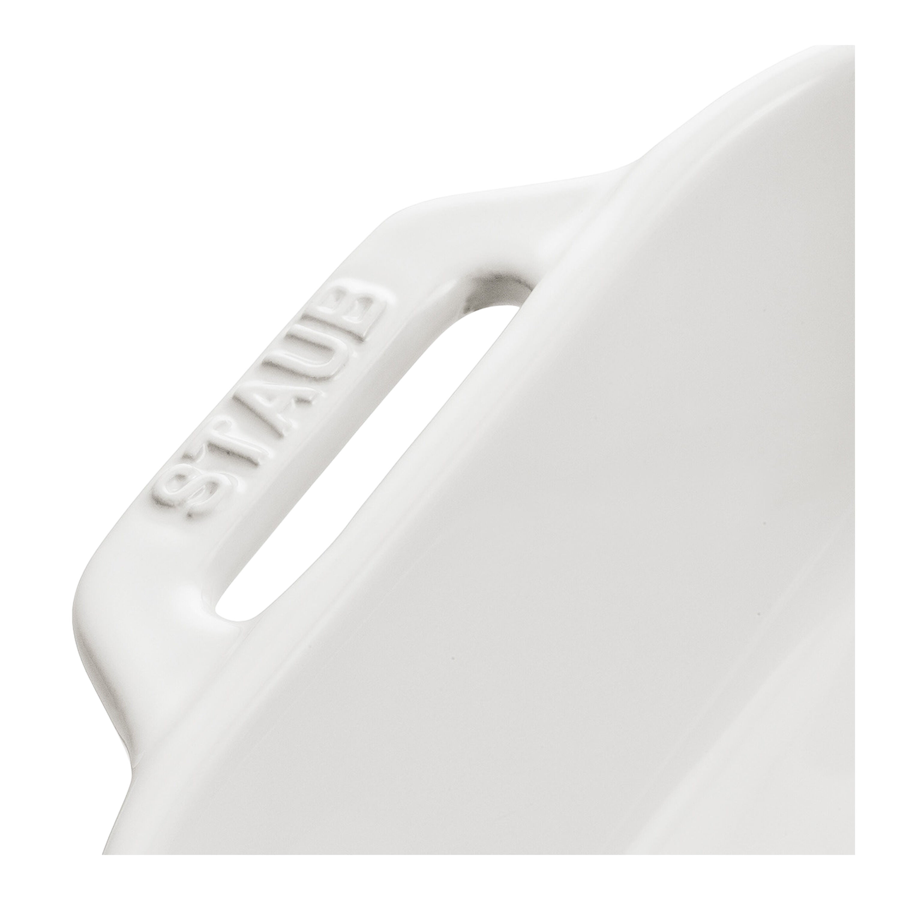 STAUB Ceramique 4.4 L Ceramic Rectangular Oven Dish, White-1