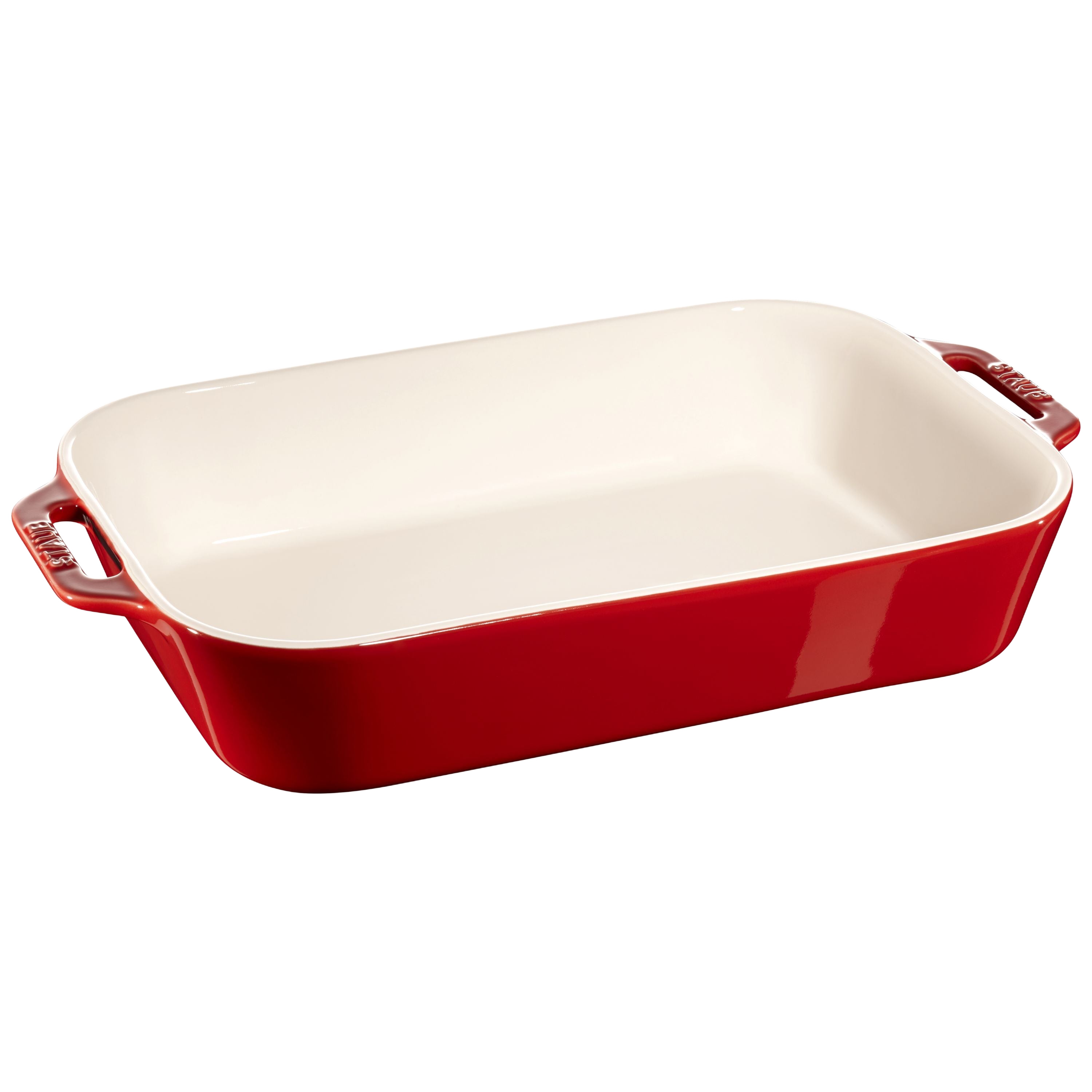 STAUB Ceramique 4.4 L Ceramic Rectangular Oven Dish, Cherry-0