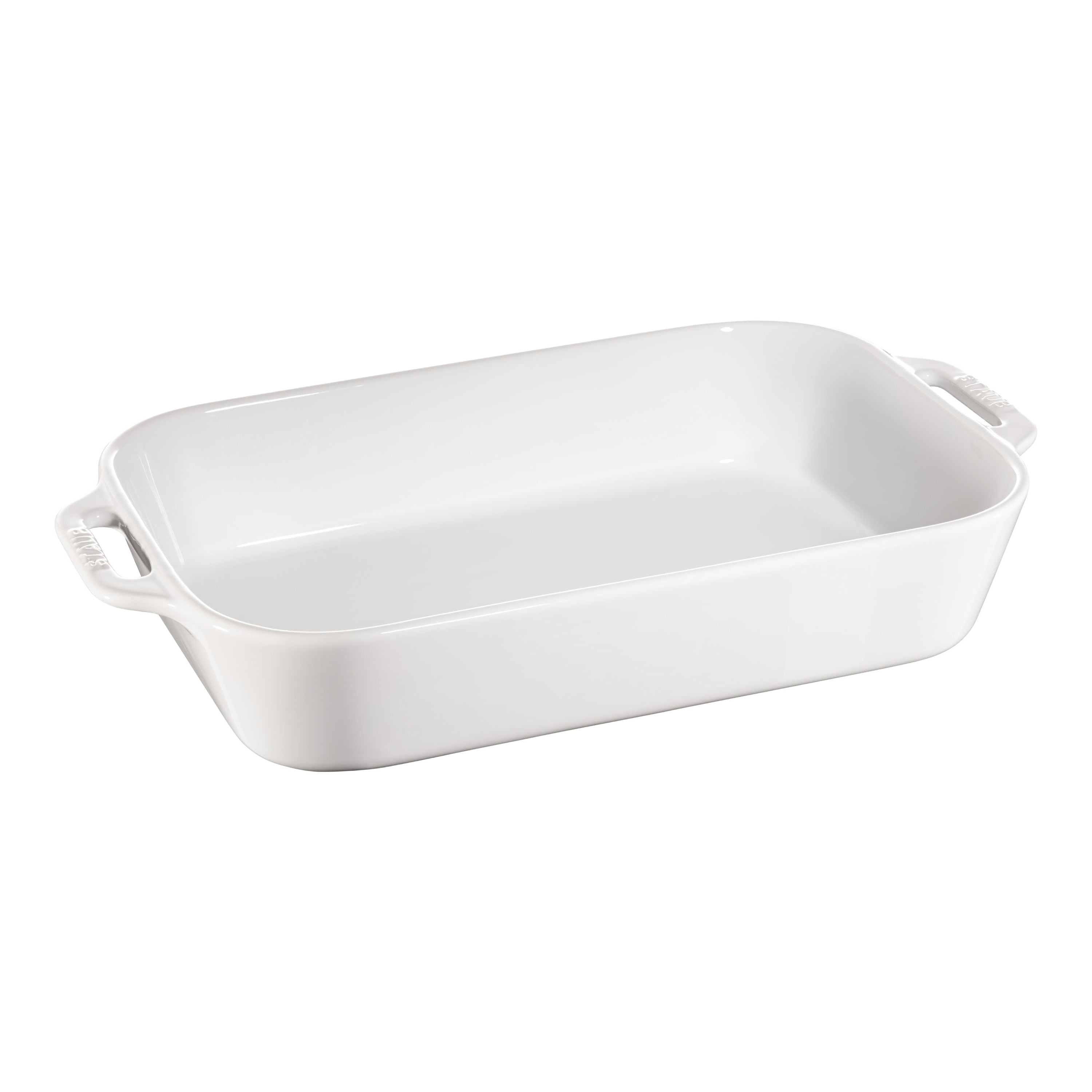 STAUB Ceramique 4.4 L Ceramic Rectangular Oven Dish, White-0
