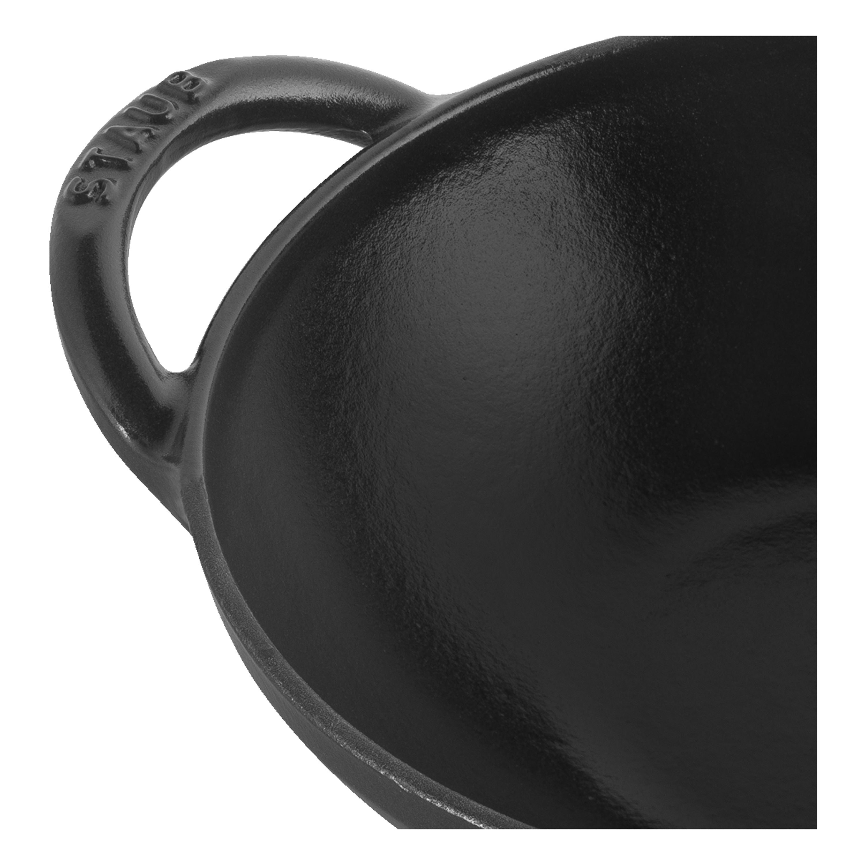 STAUB Specialities 16 cm / 6.5 inch Cast Iron Mini Wok, Black-2