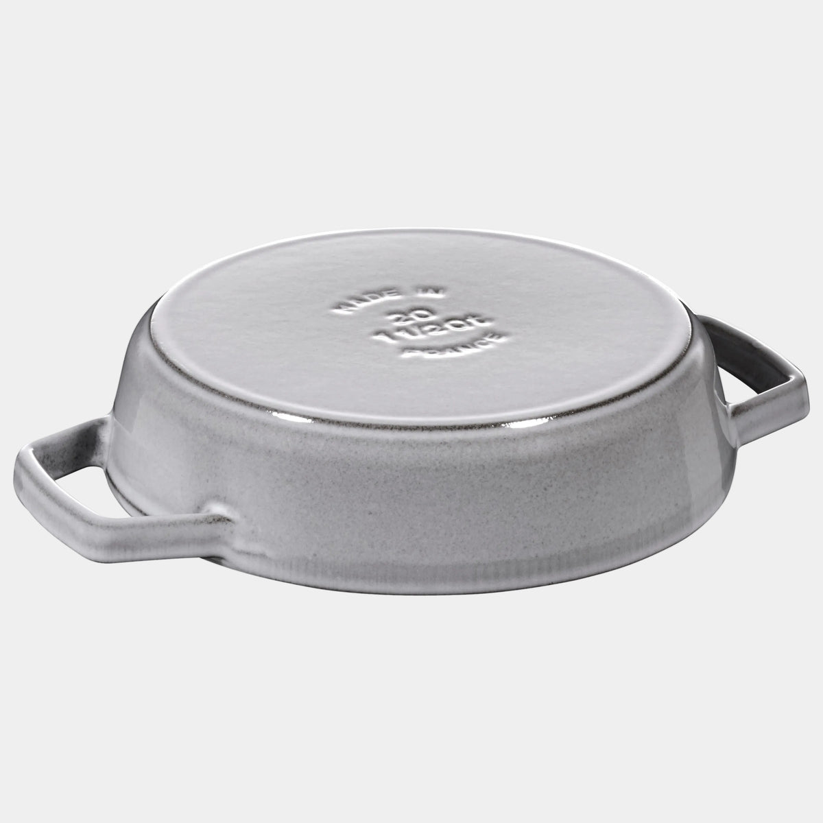staub Grey frypan fliped cast iron