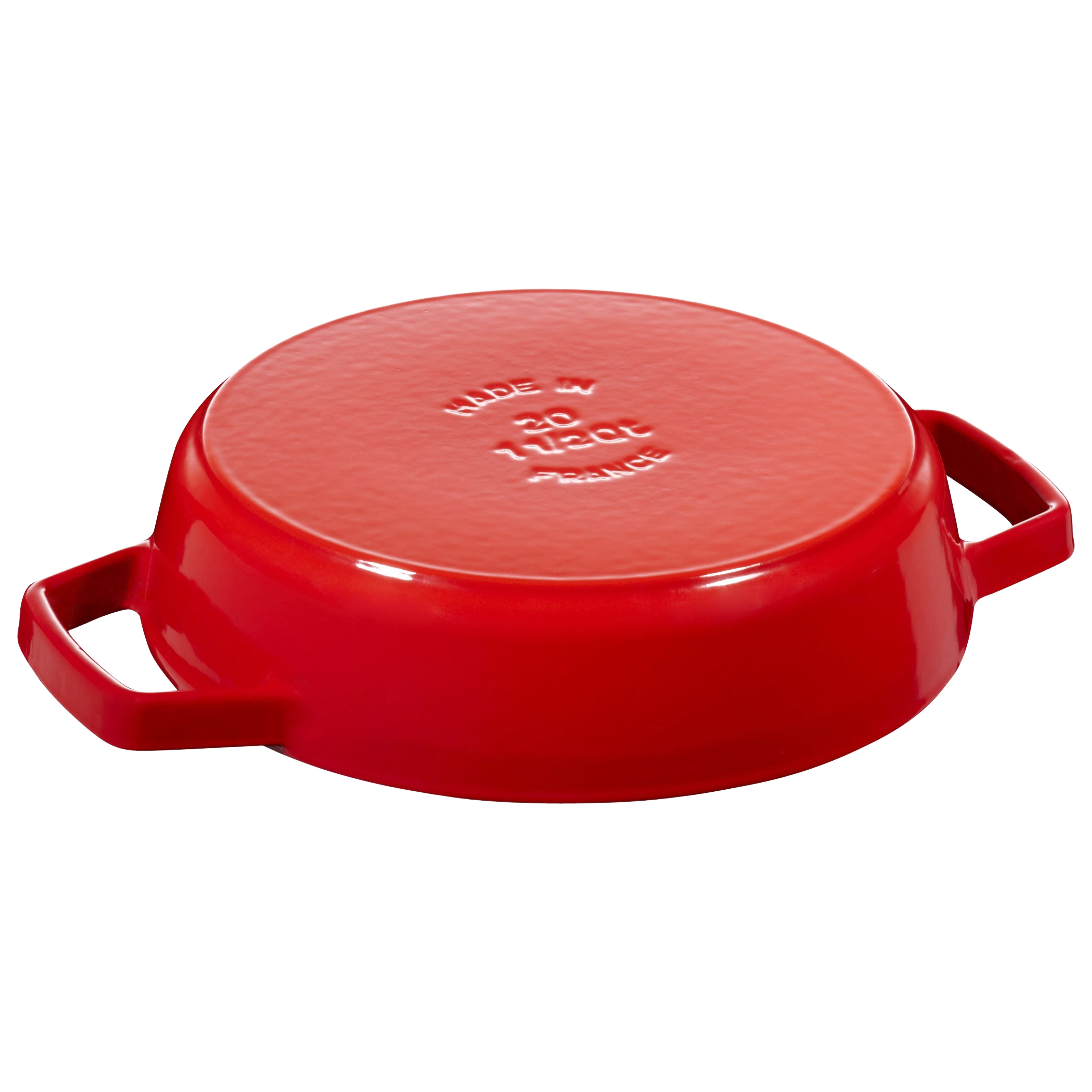 STAUB Pans 20 cm / 8 inch Cast Iron Frying Pan With 2 Handles, Cherry-1