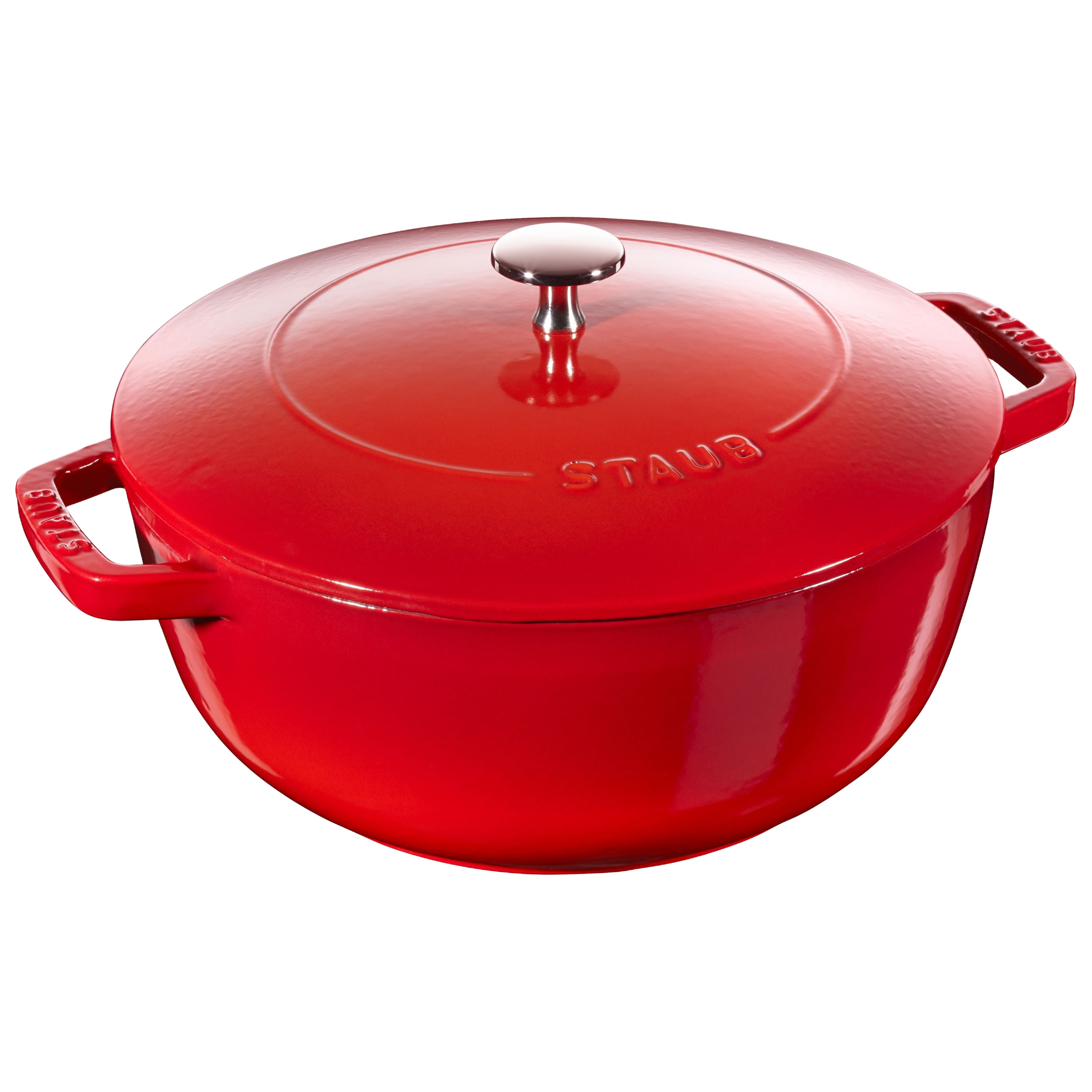 Staub La Cocotte 4.8 L Cast Iron Round French Oven, Cherry-0