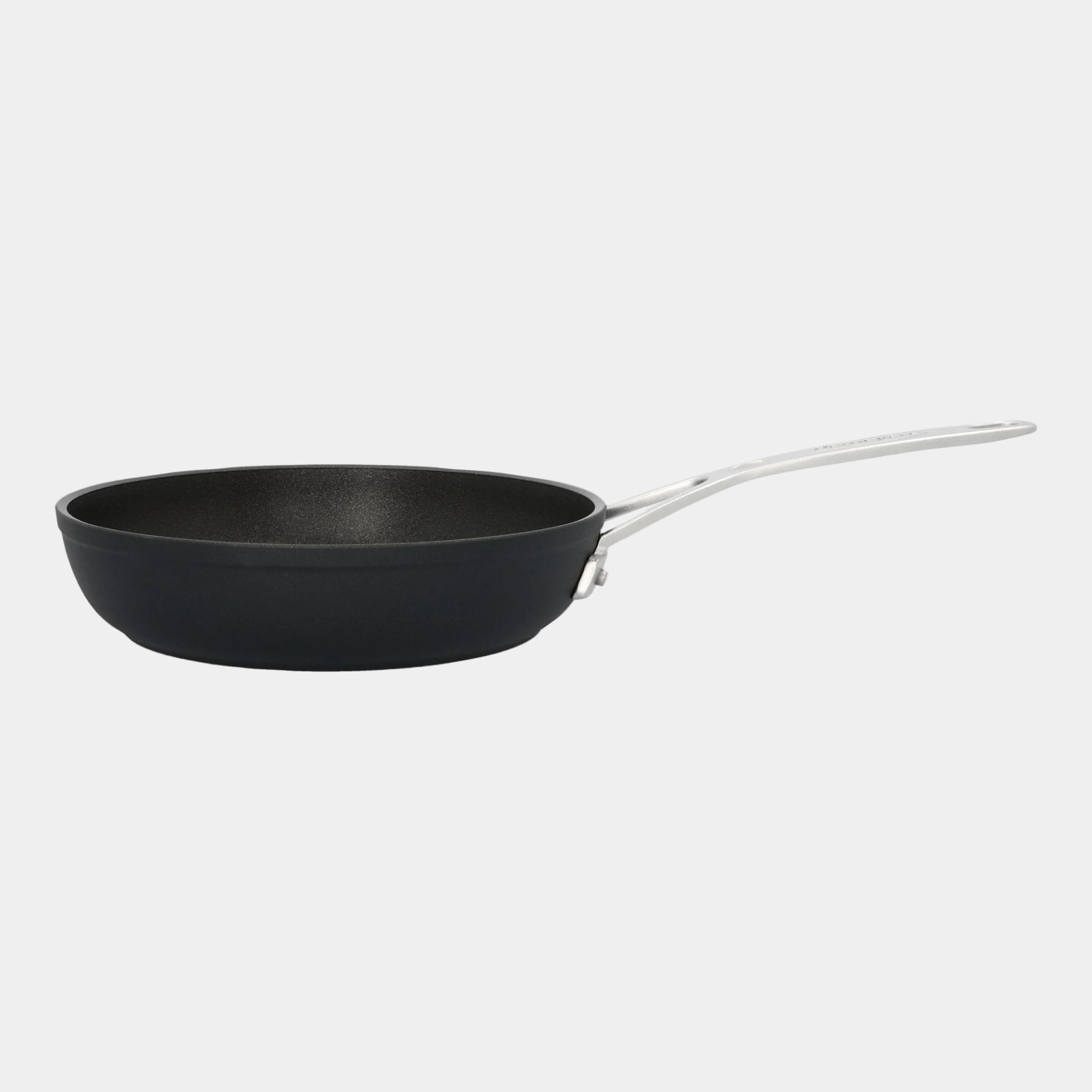 DEMEYERE Alu Industry 3 Aluminum Frying Pan with a silver handle on a white background
