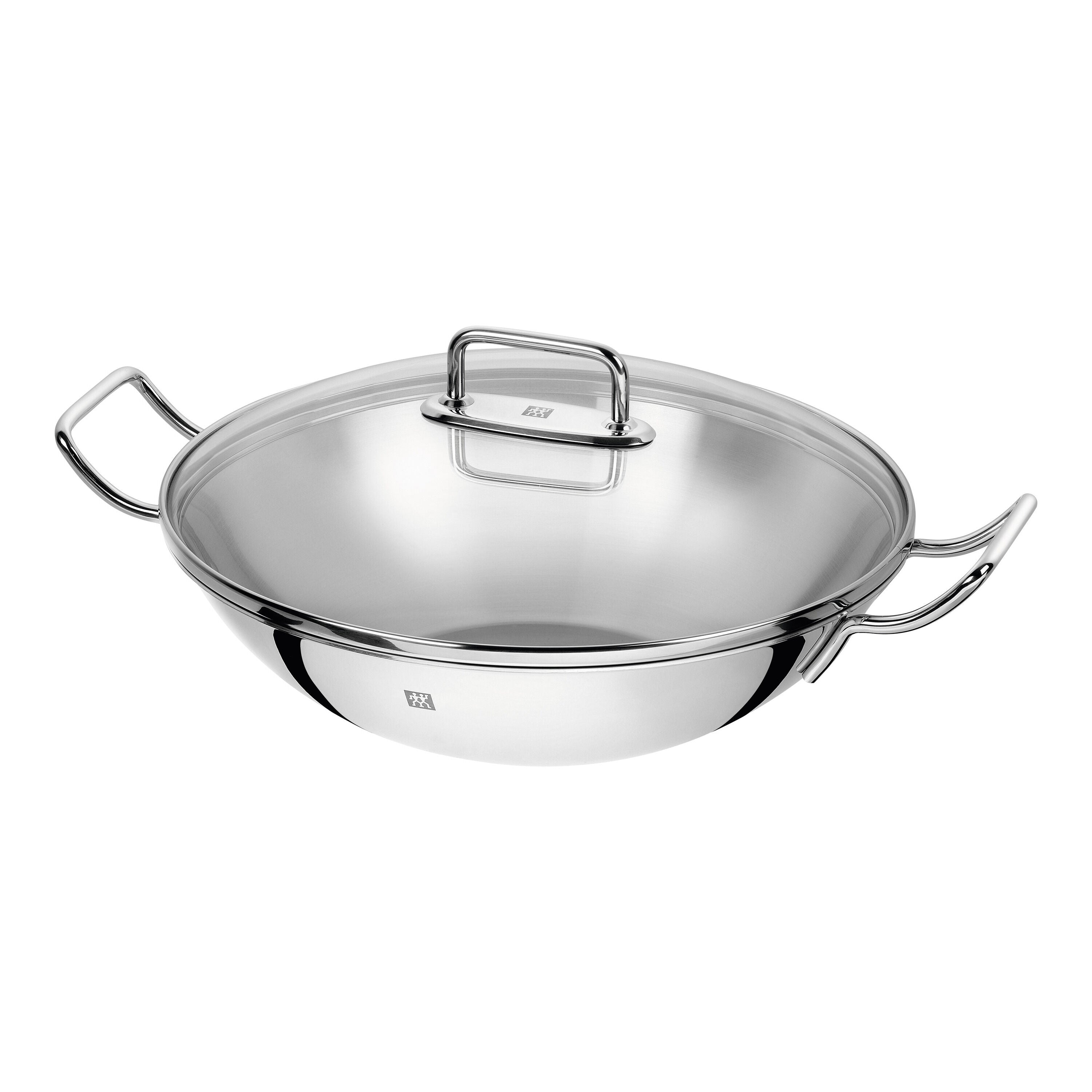 3-Piece Stainless Steel Wok with Steamer and Lid – 32cm Induction Compatible Cookware-1