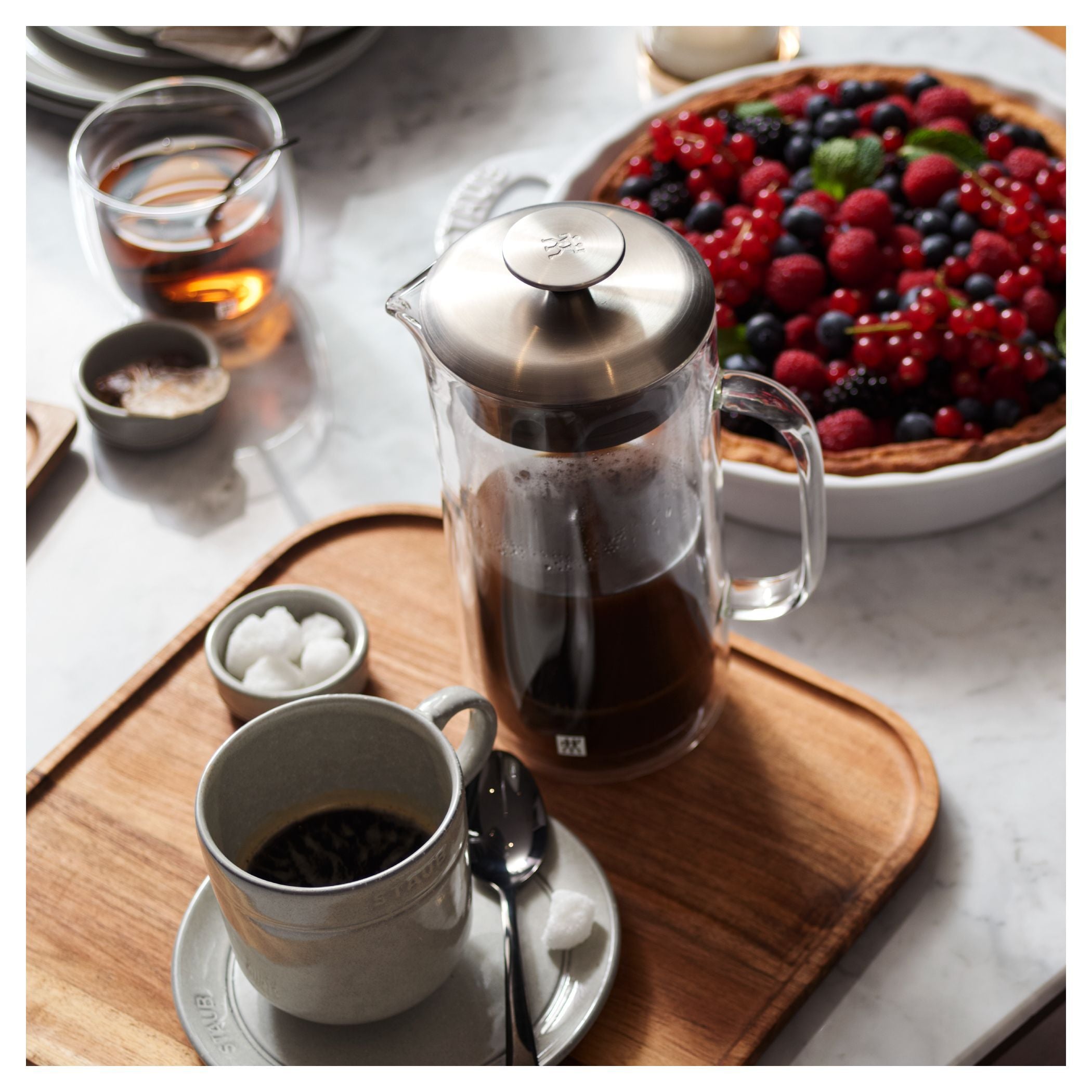 ZWILLING Sorrento Plus Double-Wall French Press, Transparent