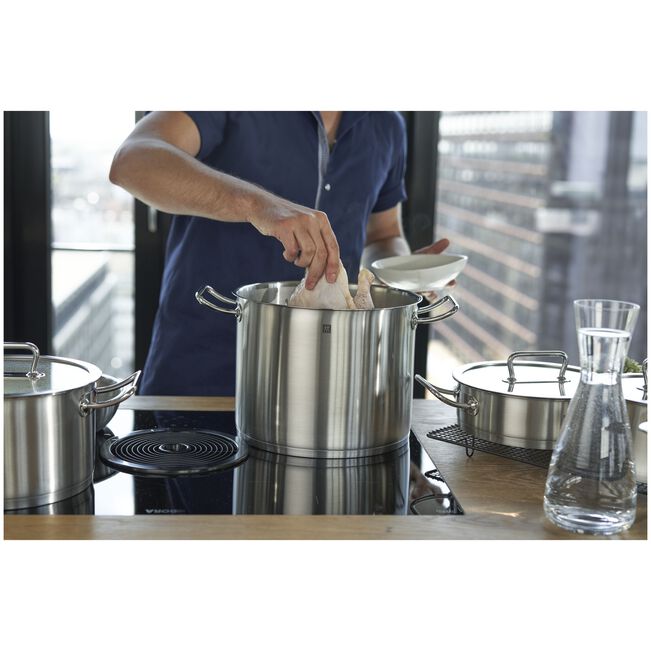 ZWILLING Pro 13.25 L 18/10 Stainless Steel Stock Pot High-Sided