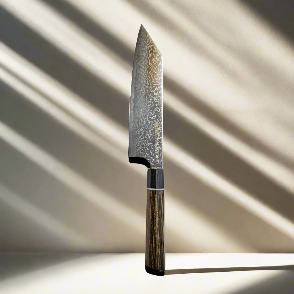 ZUIUN Japan | Handmade Kiritsuke Santoku Knife Damascus Steel 180mm