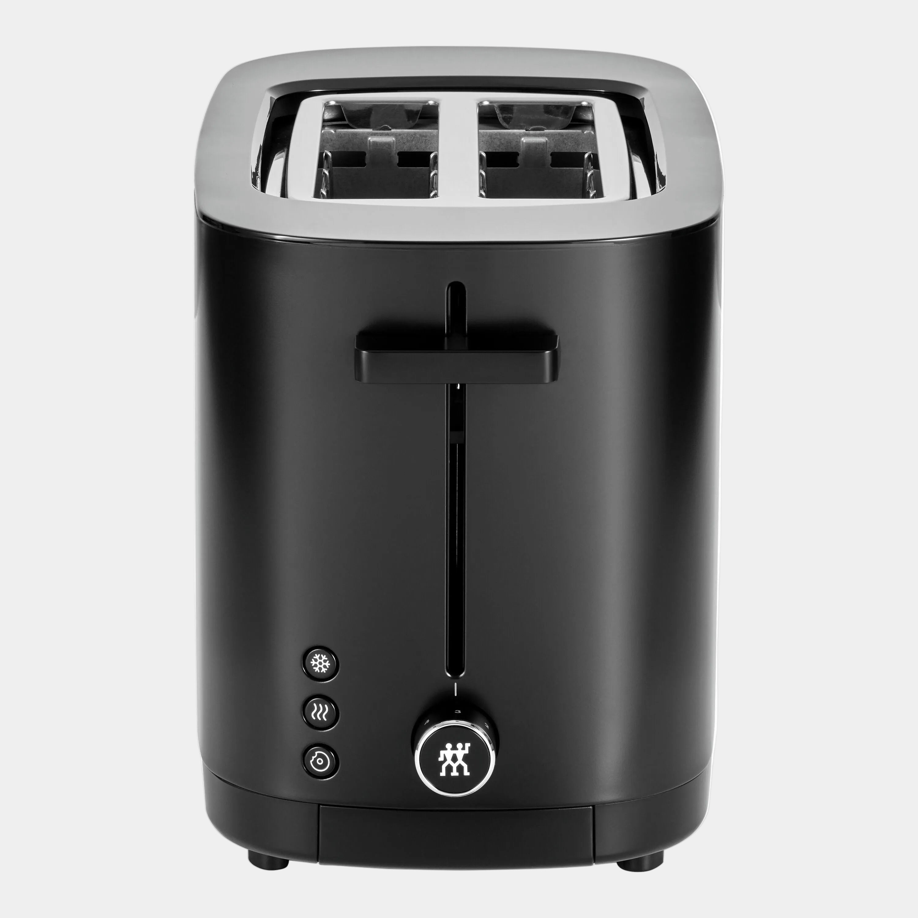 ZWILLING Enfinigy 2 Short Slots Toaster - Black with modern design and independent heating elements for even toasting.