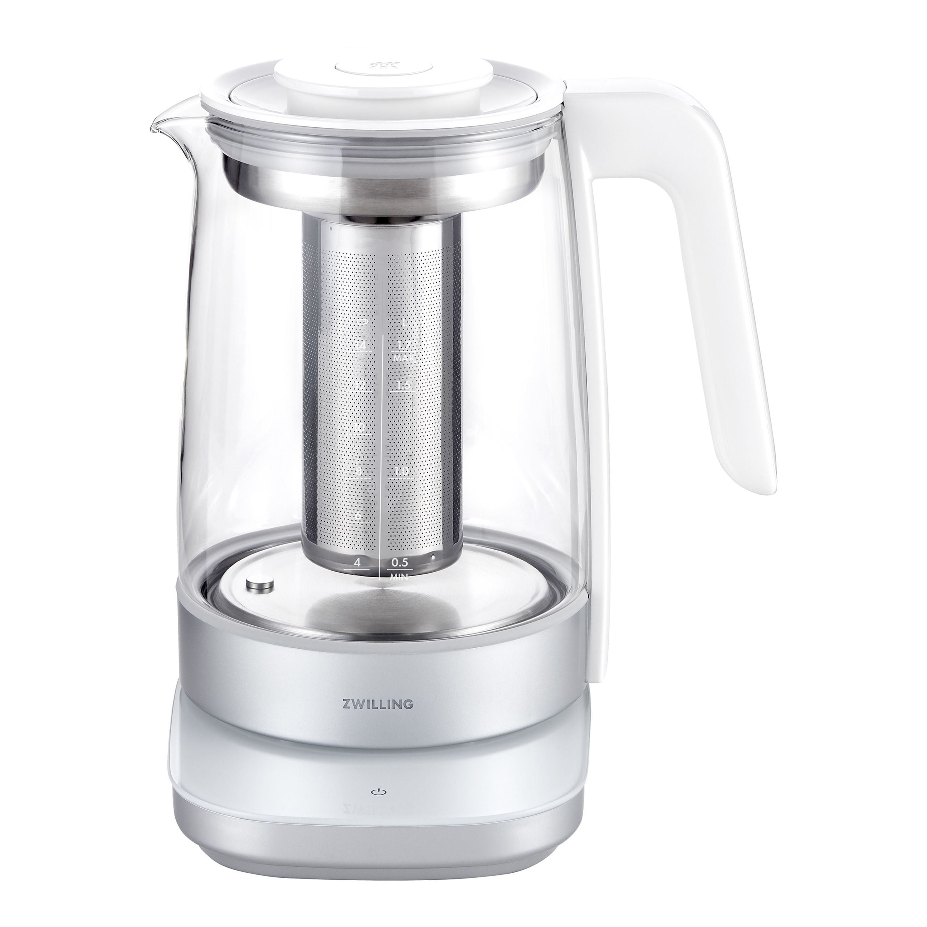 ZWILLING Enfinigy 1.7 L Glass Programable Electric Kettle - Silver