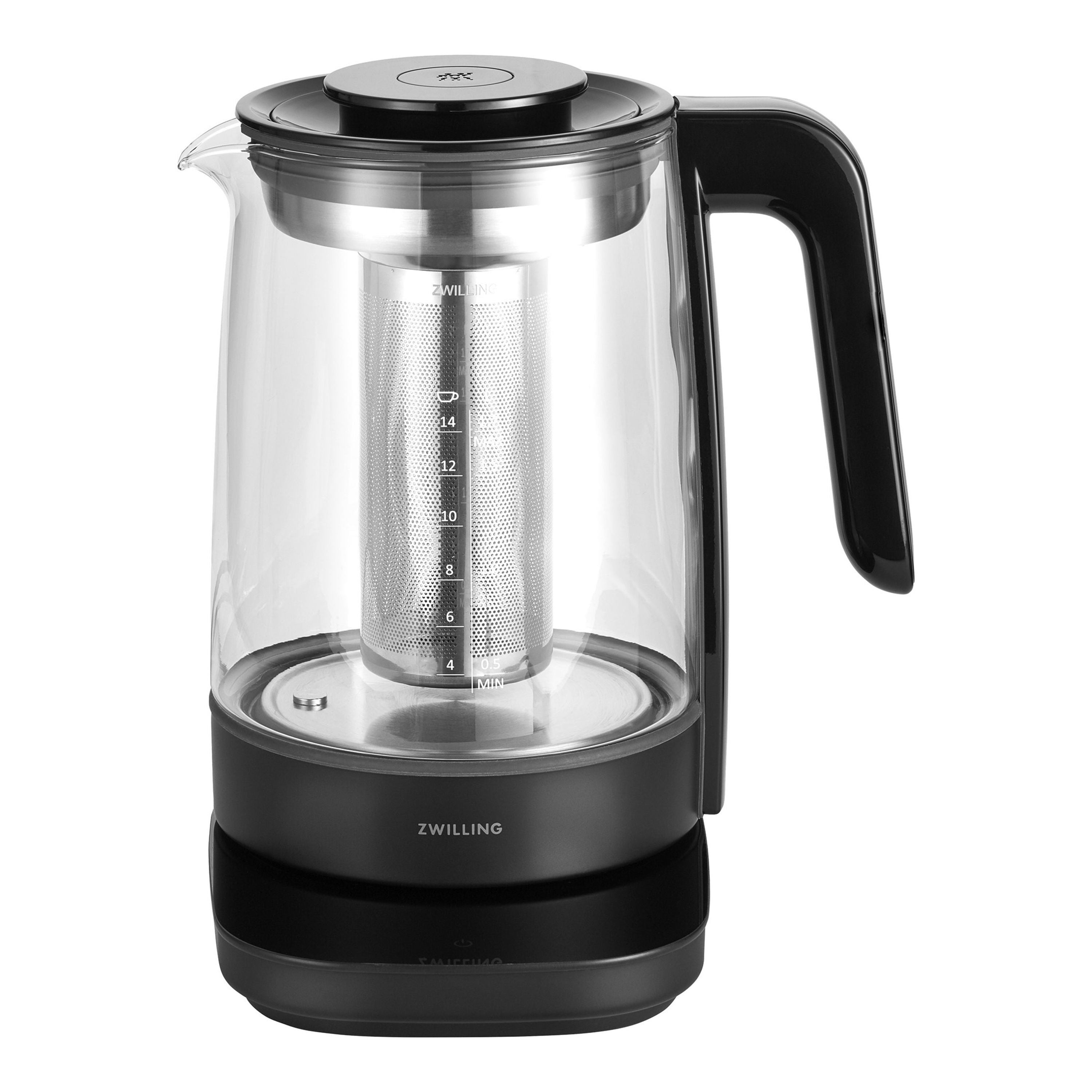 ZWILLING Enfinigy 1.7 L Glass Programable Electric Kettle, Black-0