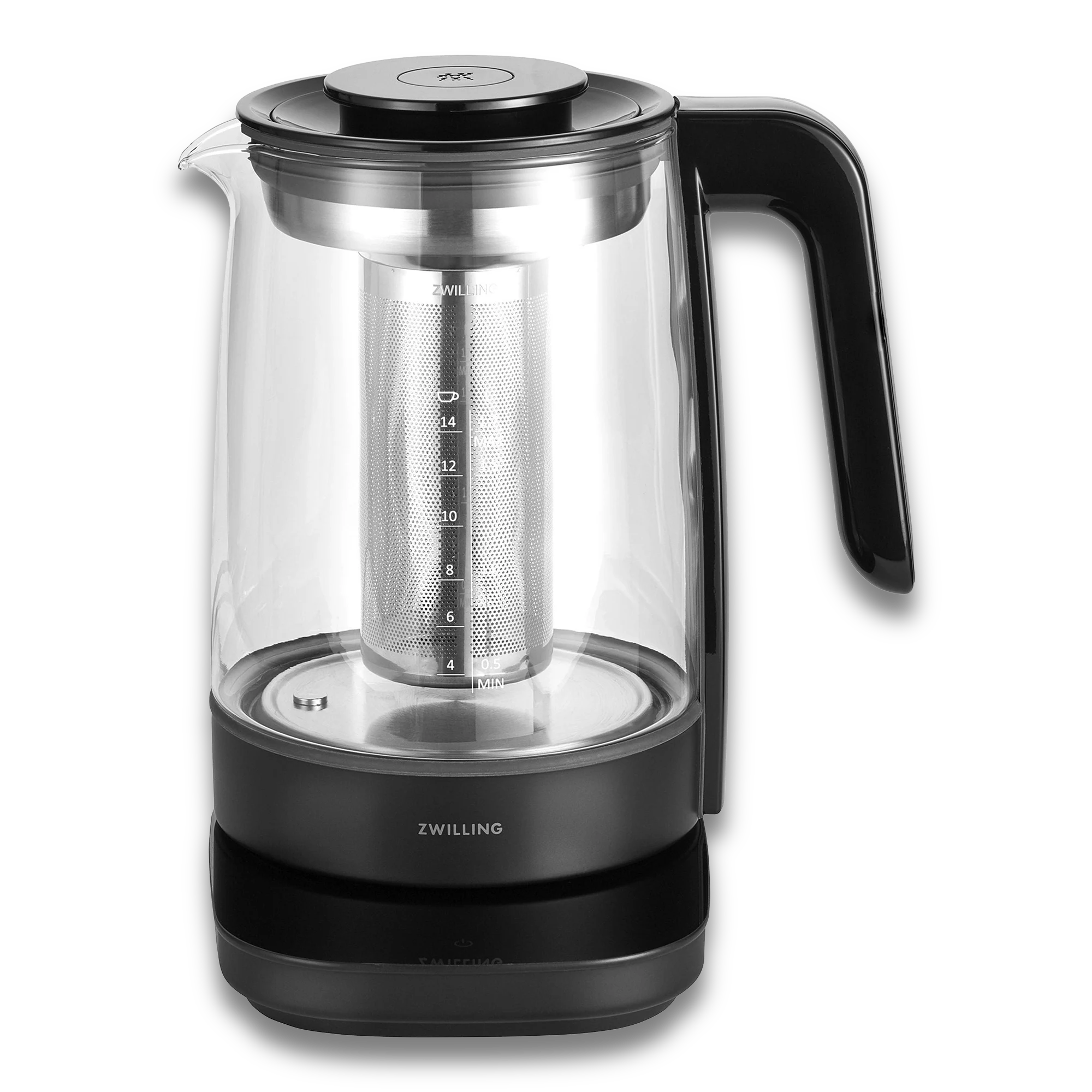 ZWILLING Enfinigy 1.7 L Glass Programable Electric Kettle, Black