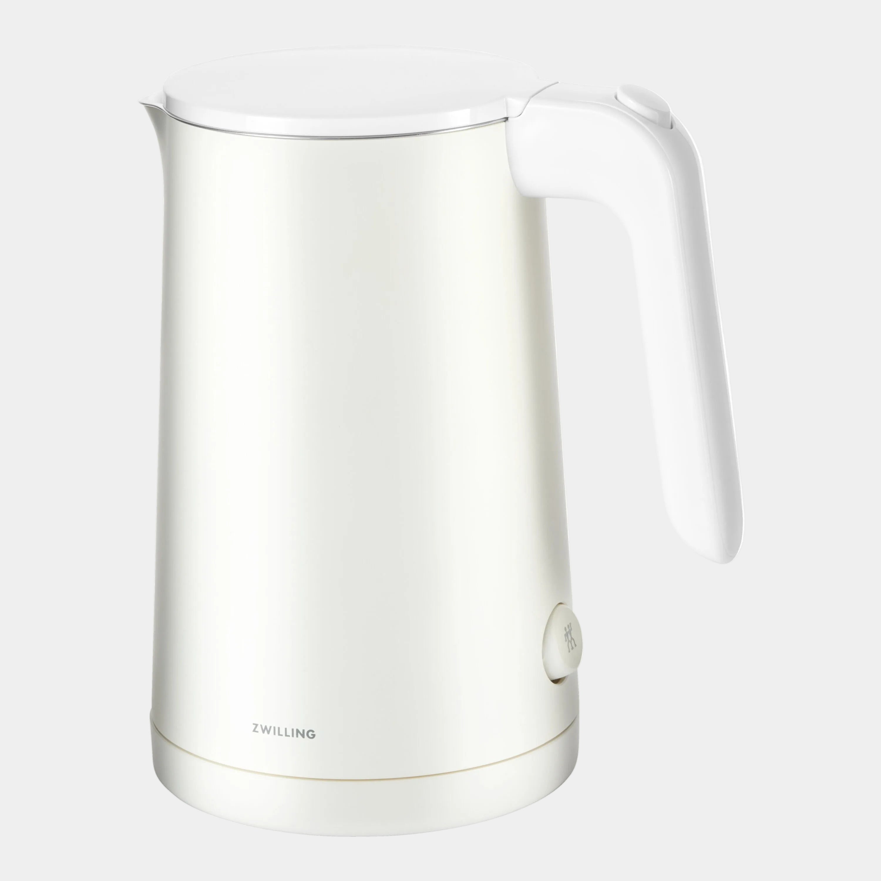 White electric kettle on a white background