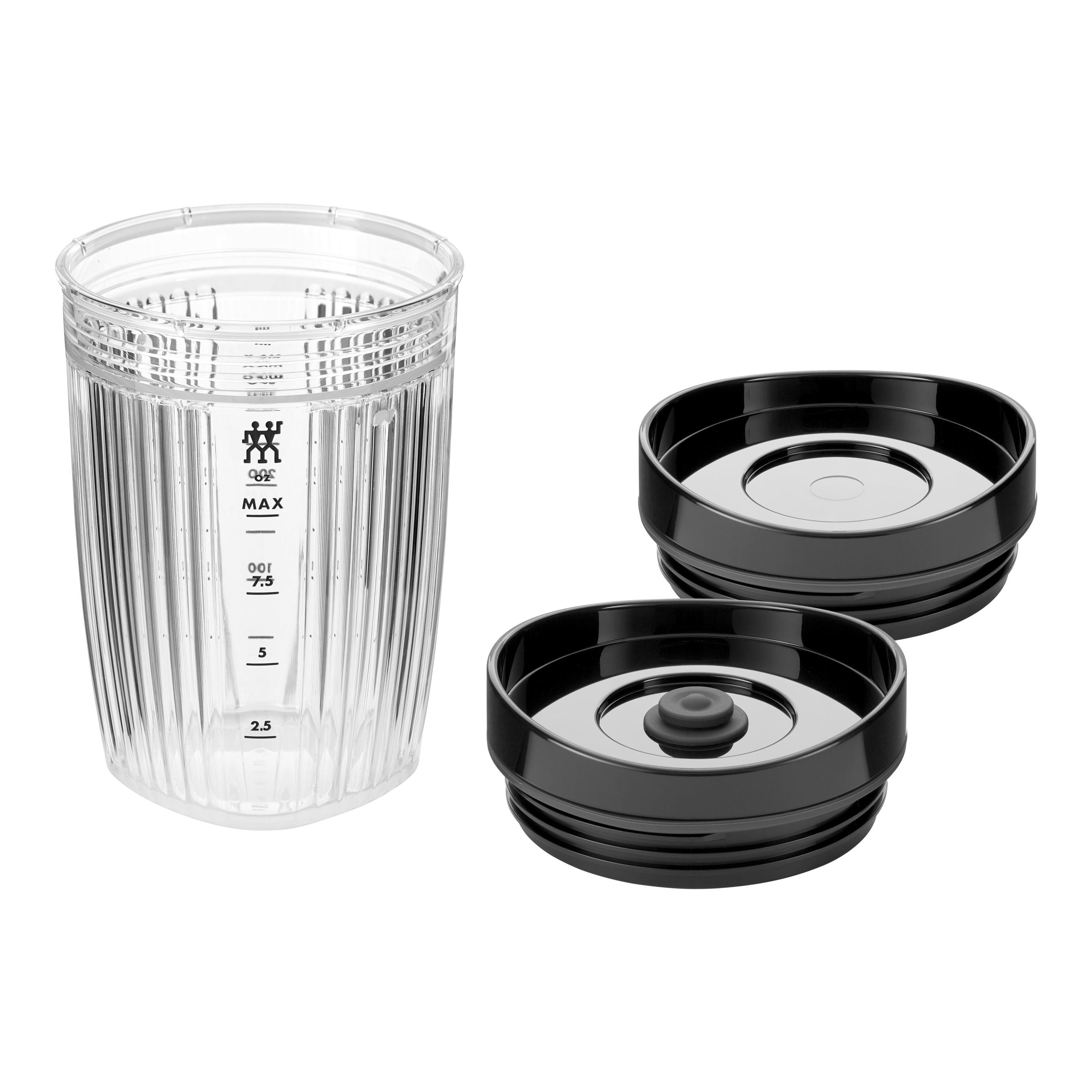 ZWILLING Enfinigy Personal Blender Jar and Vacuum Lid, 300 mL, Black