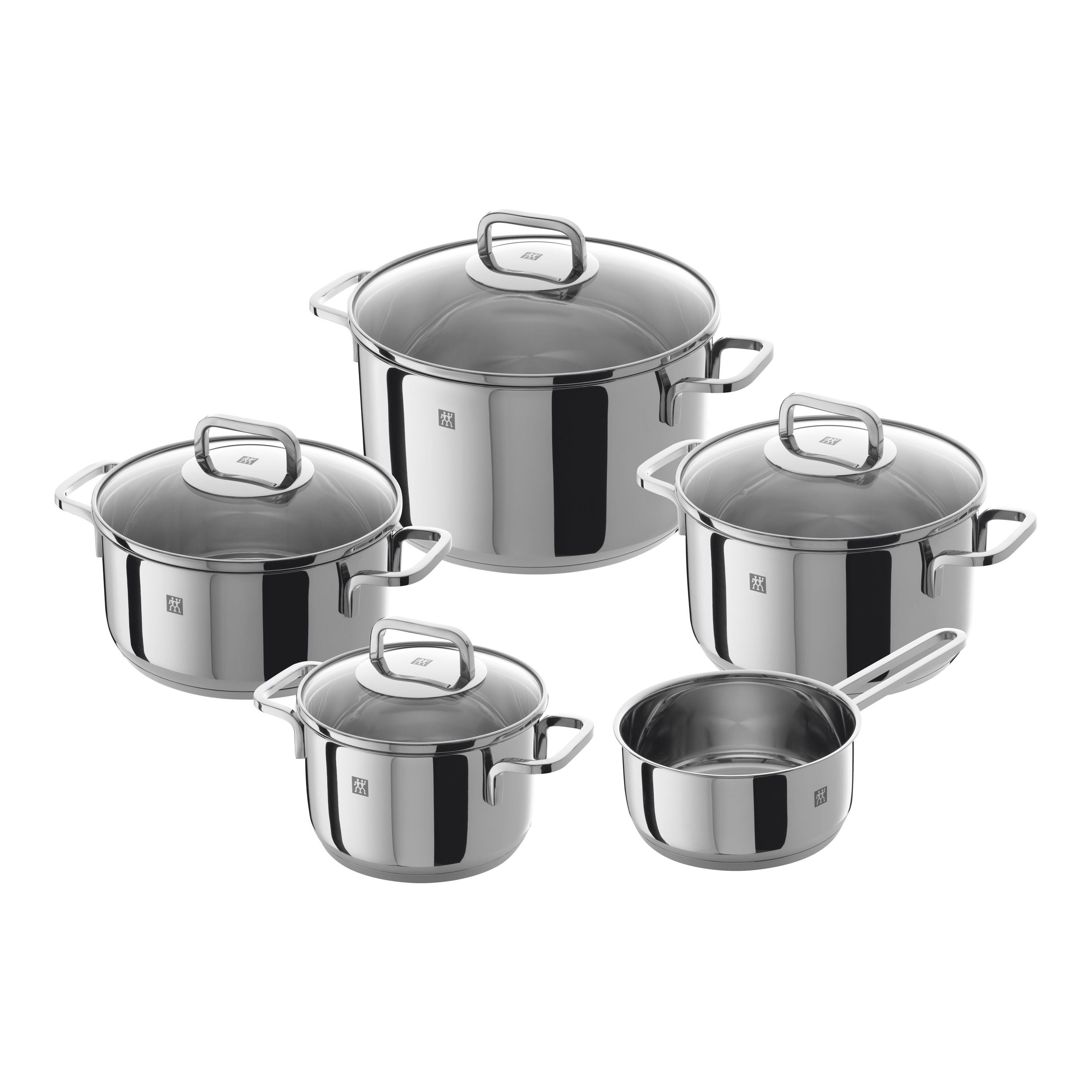ZWILLING Quadro Pot Set 9 Piece, 18/10 Stainless Steel-0
