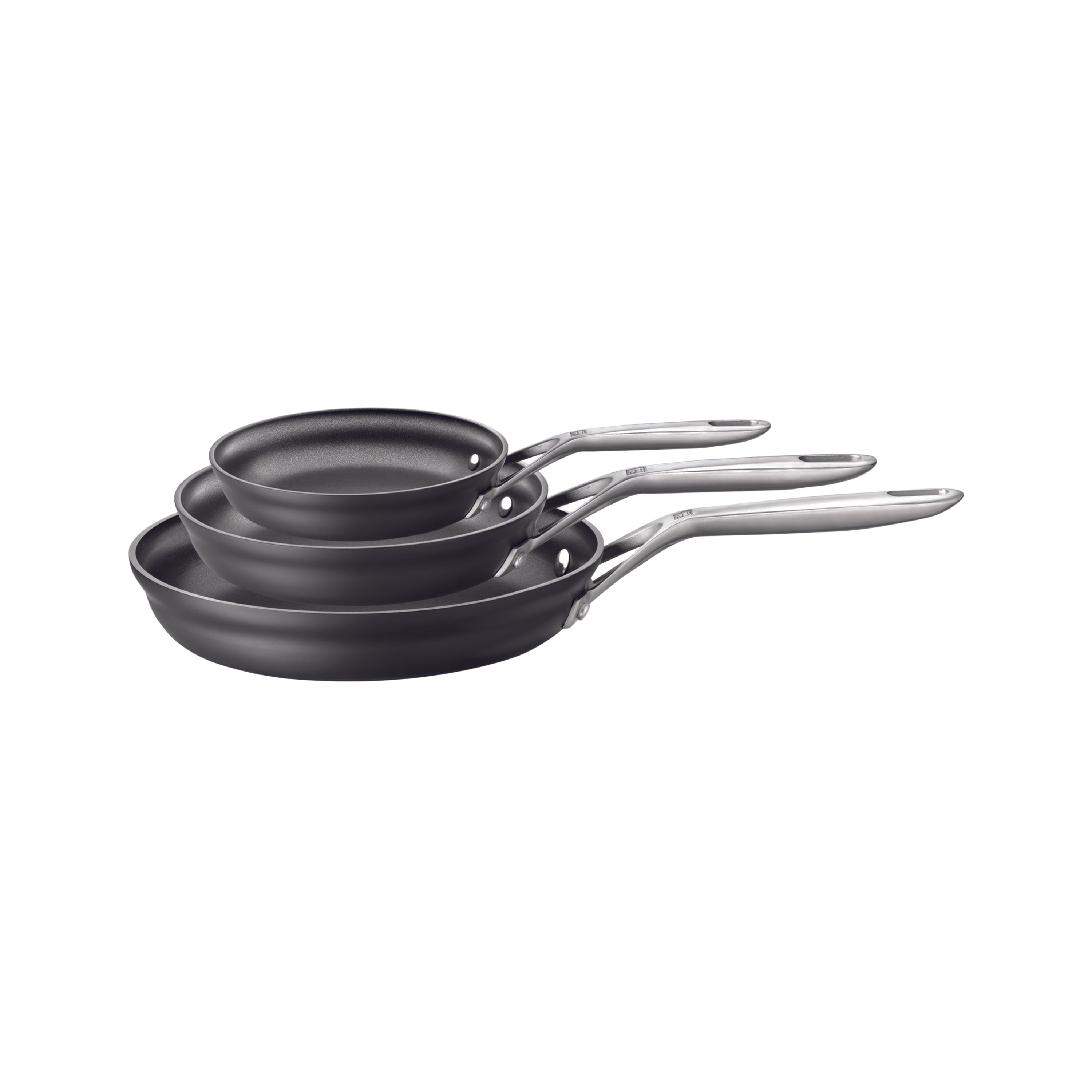 ZWILLING Motion 3 Piece Aluminum Frying Pan Set-0