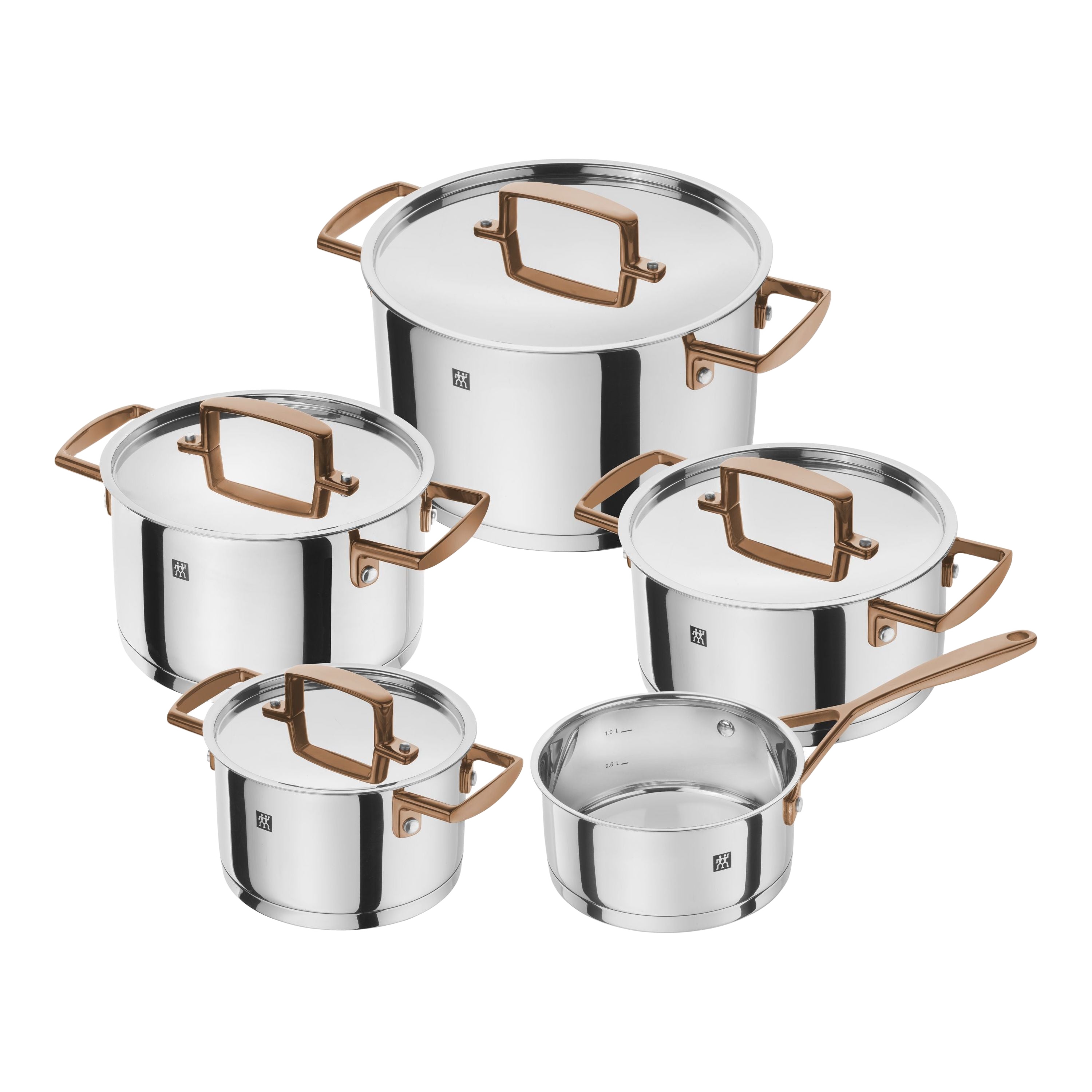 ZWILLING Bellasera Pot Set 9 Piece 18/10 Stainless Steel-0