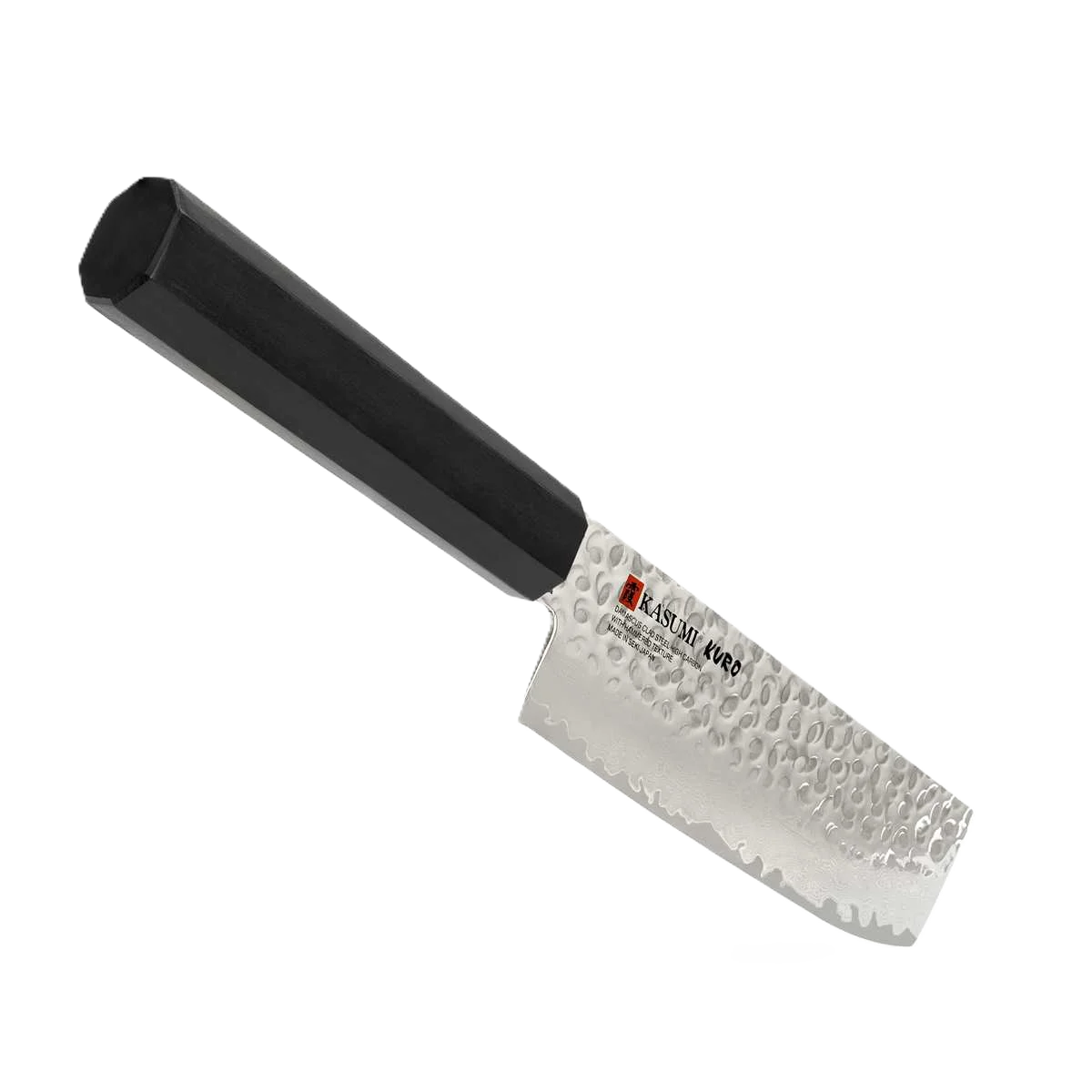 Kasumi Kuro Nakiri Vegetable Knife 16.5cm / 6.5" - Damascus, Made in Japan