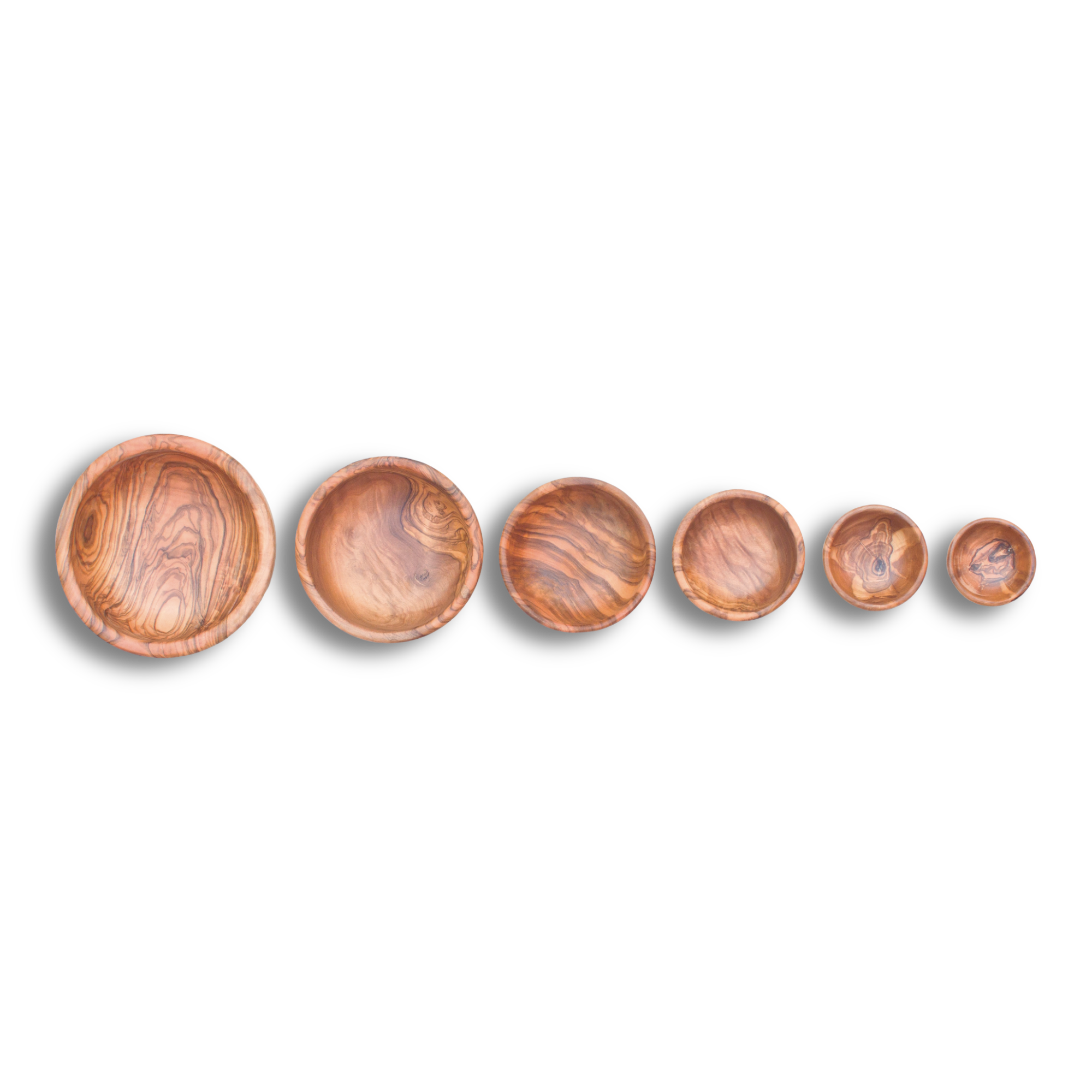 Berard Olivewood Set of 6 Nesting Bowls – FSC Certified, Handcrafted in France