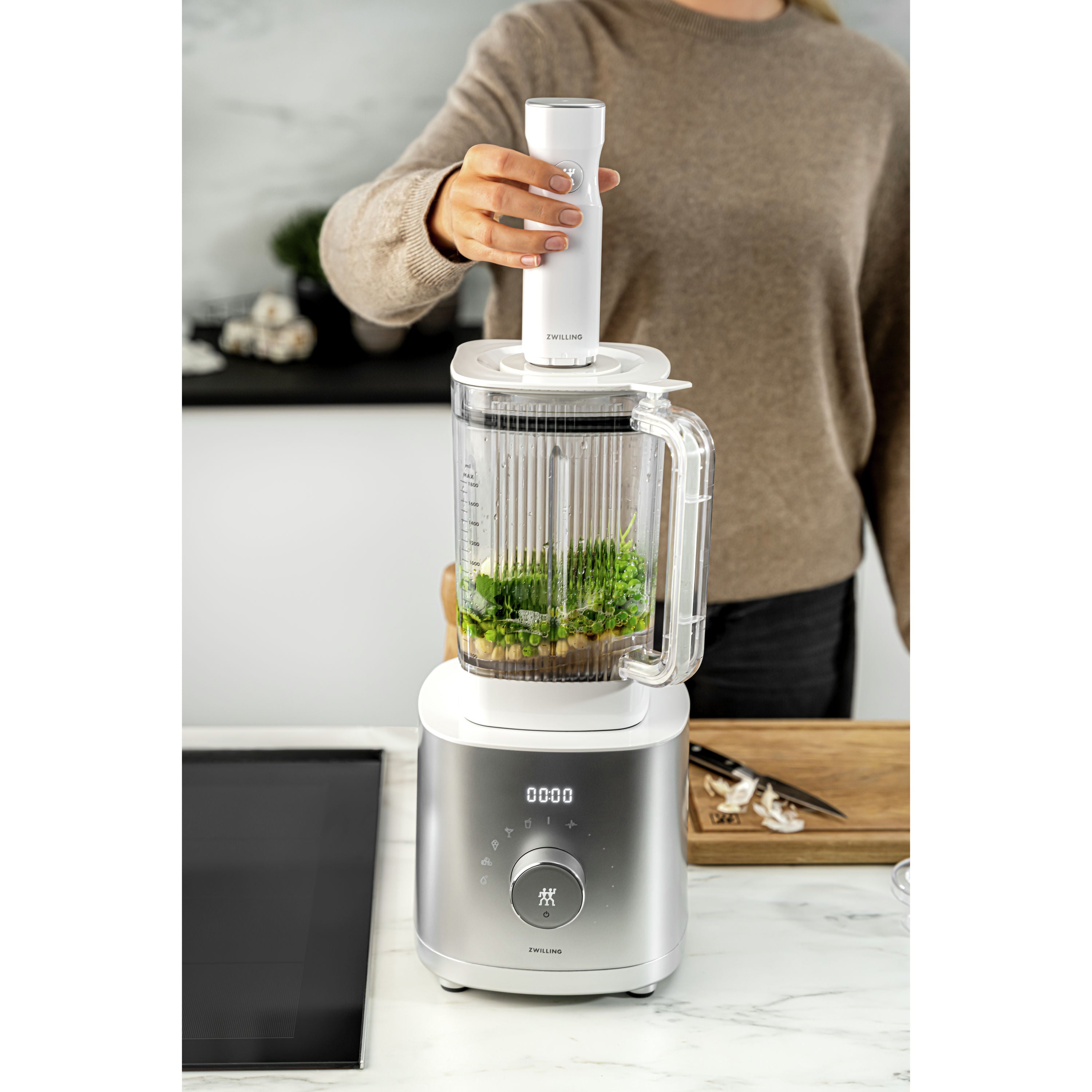 ZWILLING Enfinigy Vacuum Adapter For Table-/Power Blender, White