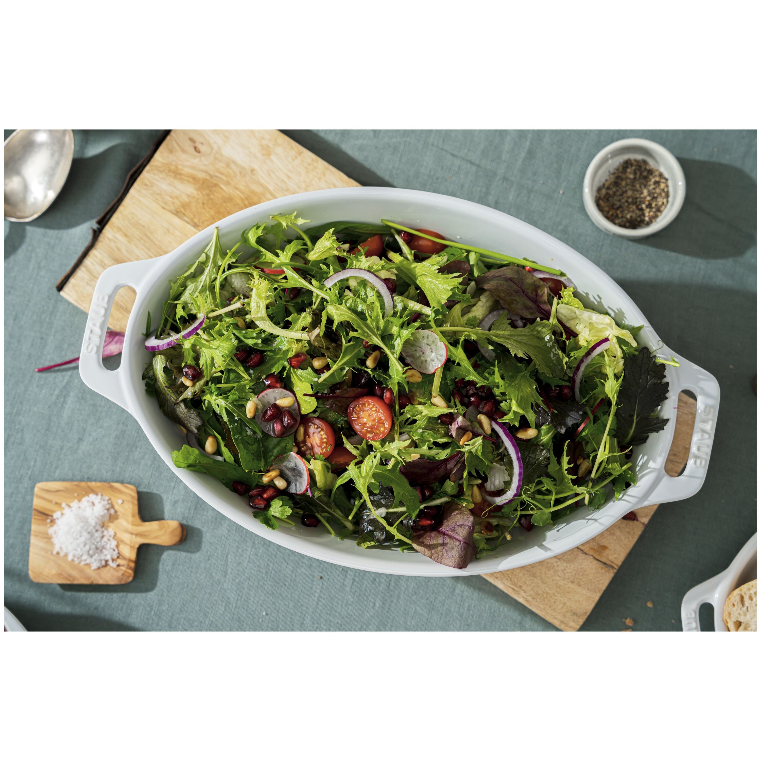 STAUB Ceramique Mixed Baking Dish Set White 3 Piece-2