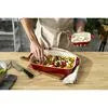 Staub Ceramique 3-Piece Rectangular Baking Dish Set – Cherry Stoneware Oven-to-Table