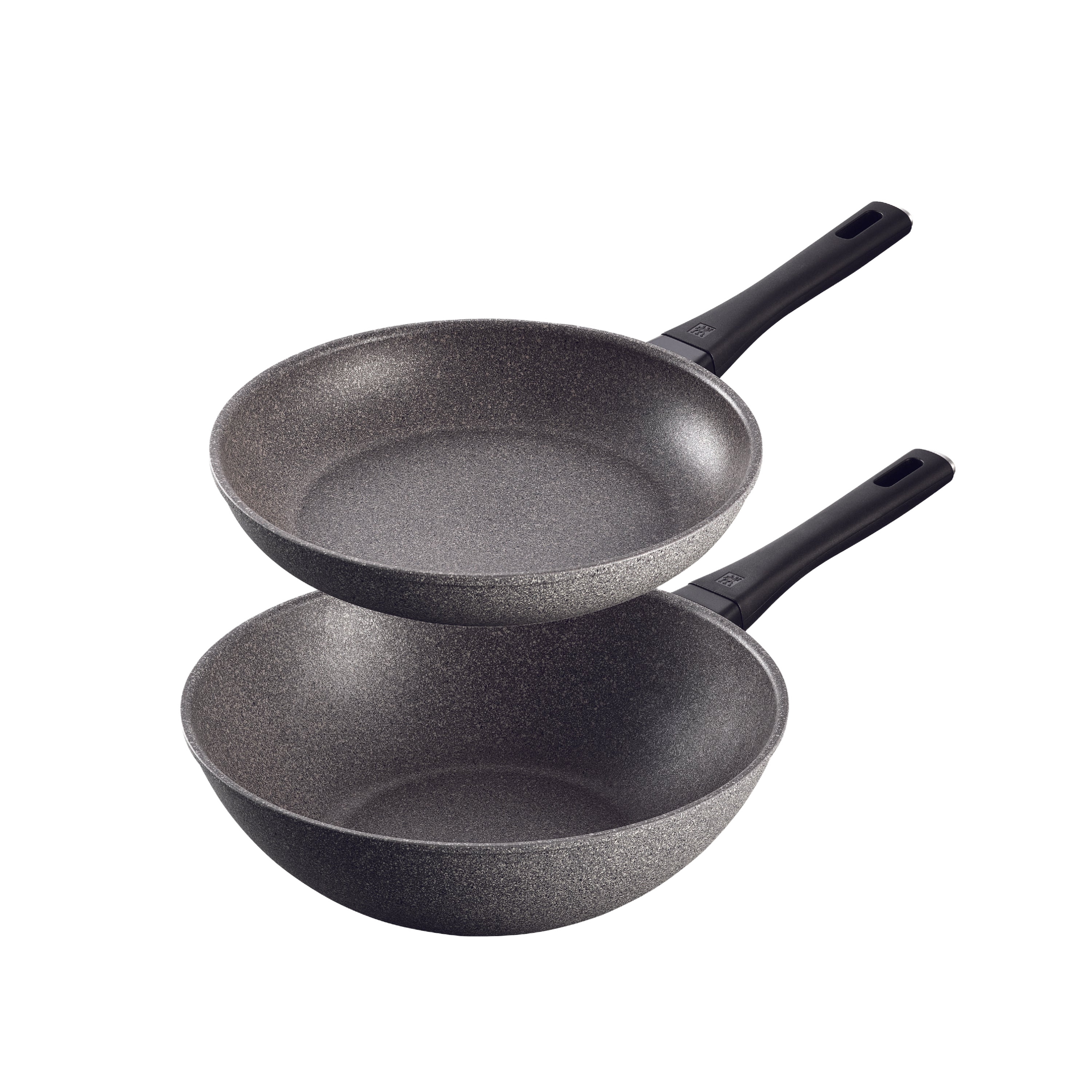 ZWILLING Terreno Non-Stick Aluminum 2-Piece Fry Pan & Wok Set Made in Italy-0