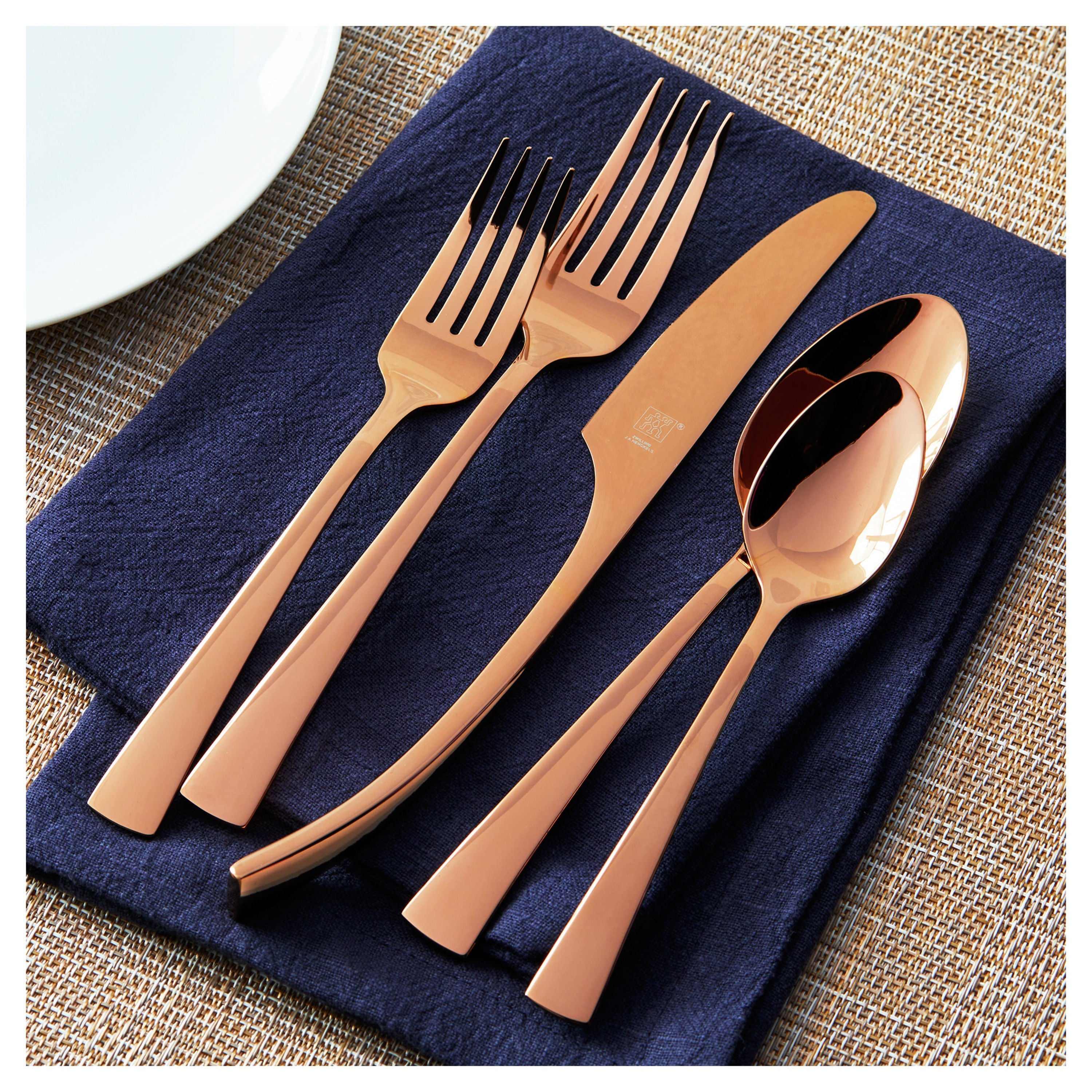 Zwilling Bellasera 20-Piece Rose Gold Stainless Steel Flatware Set-2