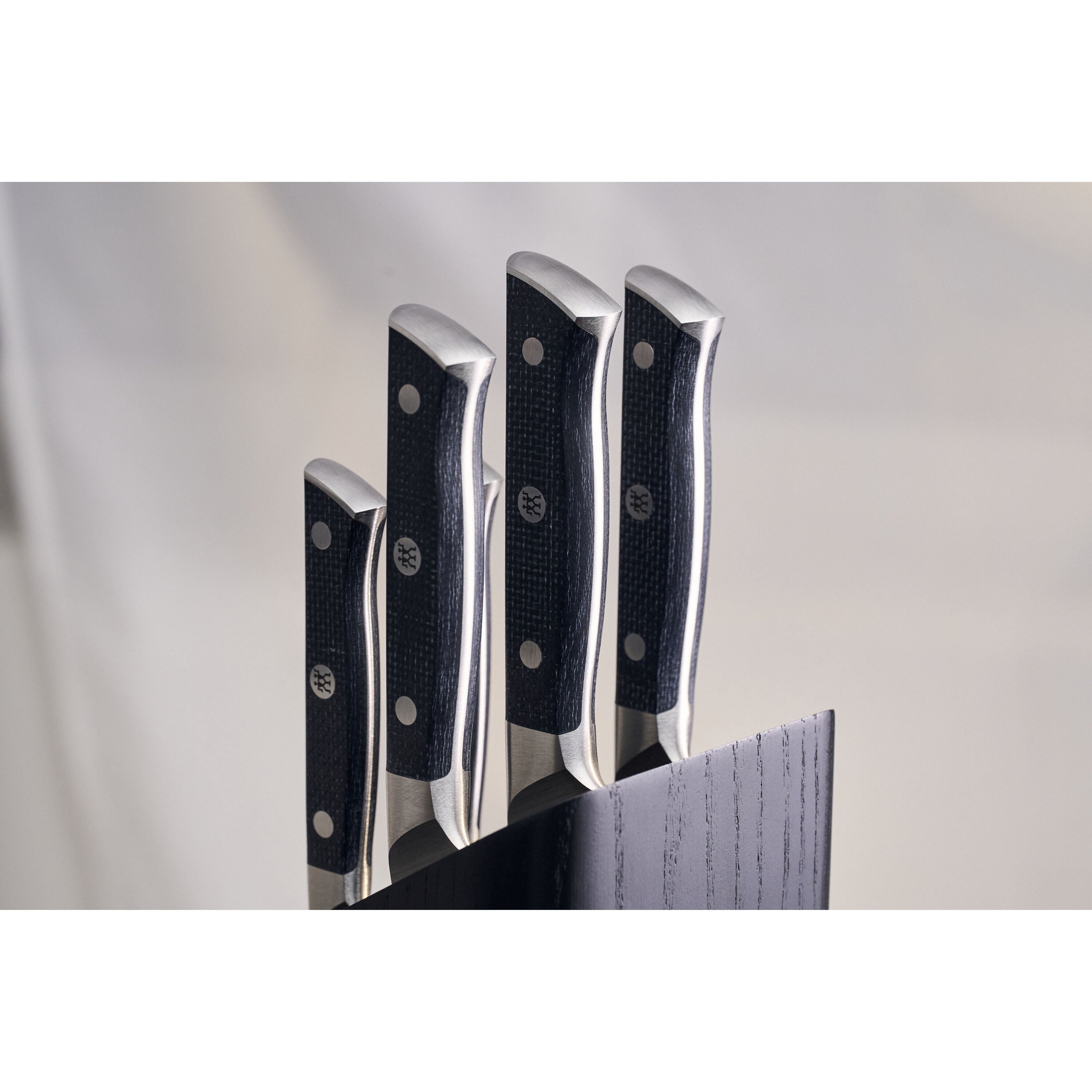 ZWILLING Spectrum 6-Piece Knife Block Set - German-Made Sharpness with Micarta Handles Black-1