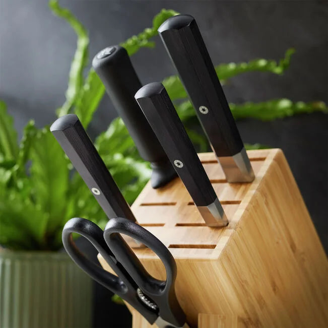 MIYABI 4000 FC 7 Piece Knife Block Set, Brown