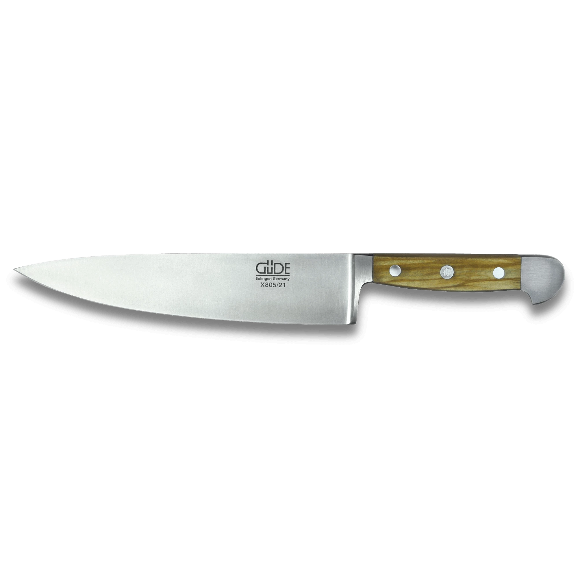 OLIVE ALPHA | Couteau de chef - 8" | Acier forgé avec manche en bois d'olivier
