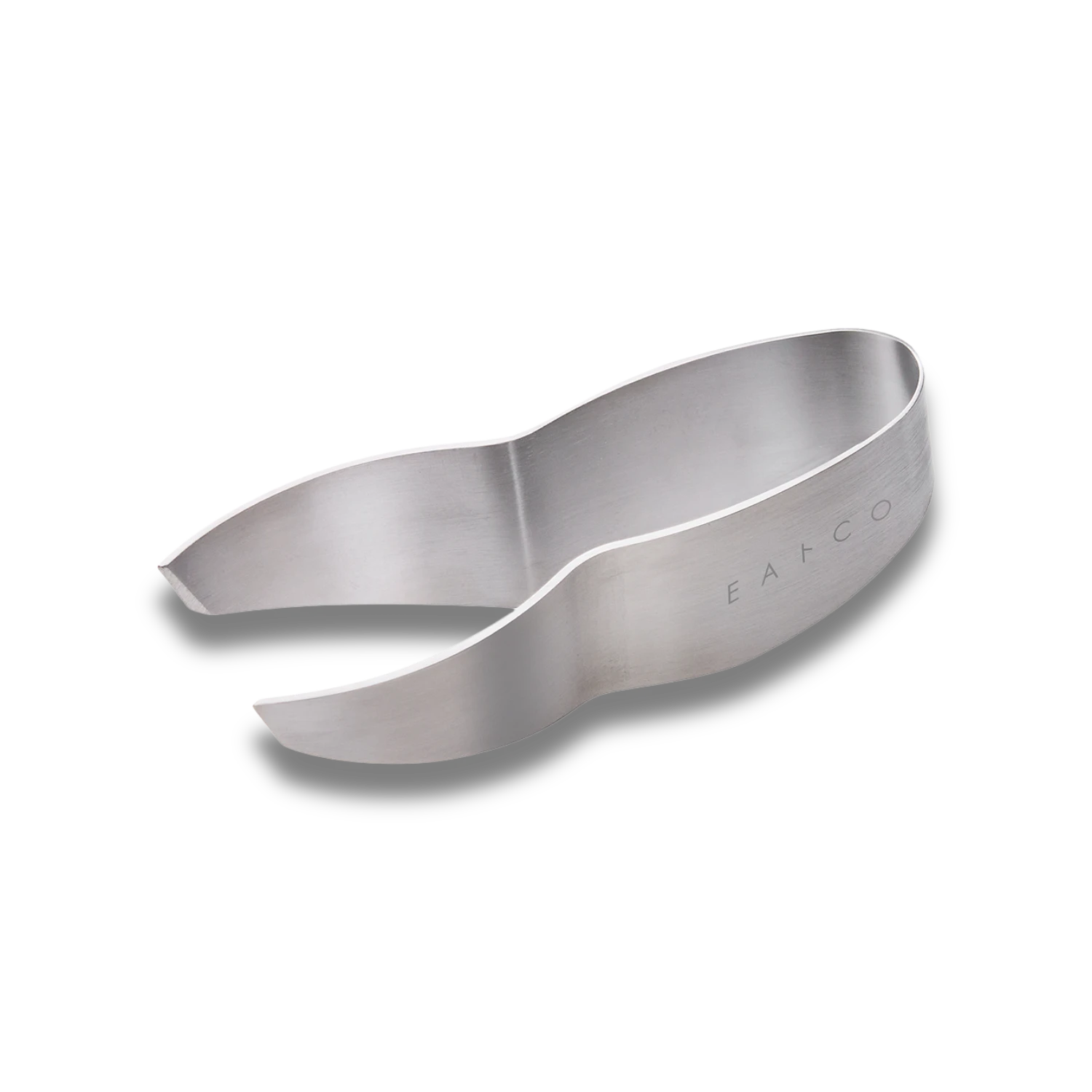 Metallic kitchen tool on a white background