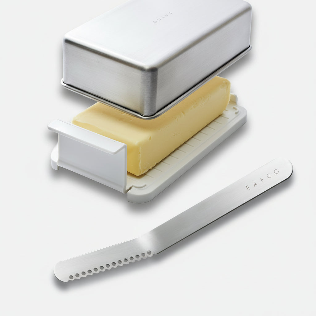 Eatoco Butter Set: Stainless Butter Case + Nulu Butter Knife
