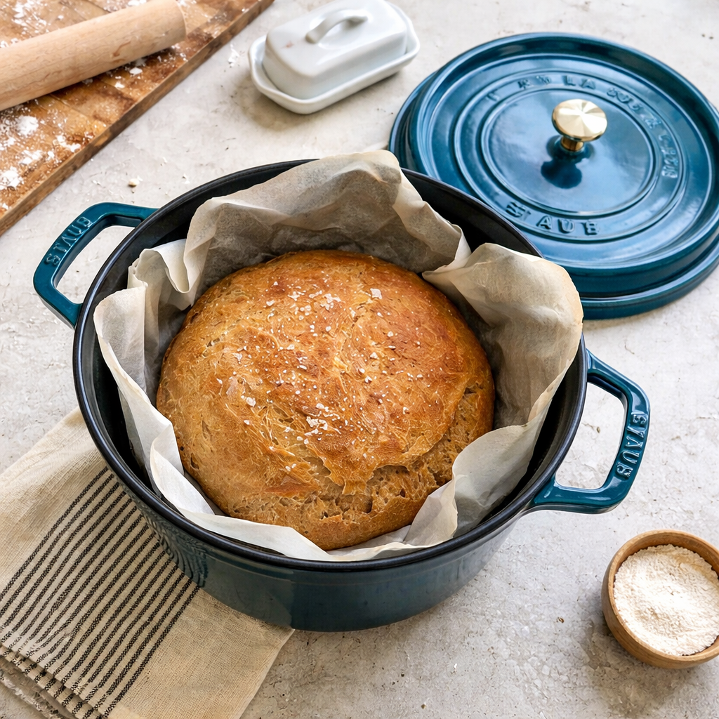 STAUB La Cocotte 3.7 L Cast Iron Round Cocotte, La-Mer