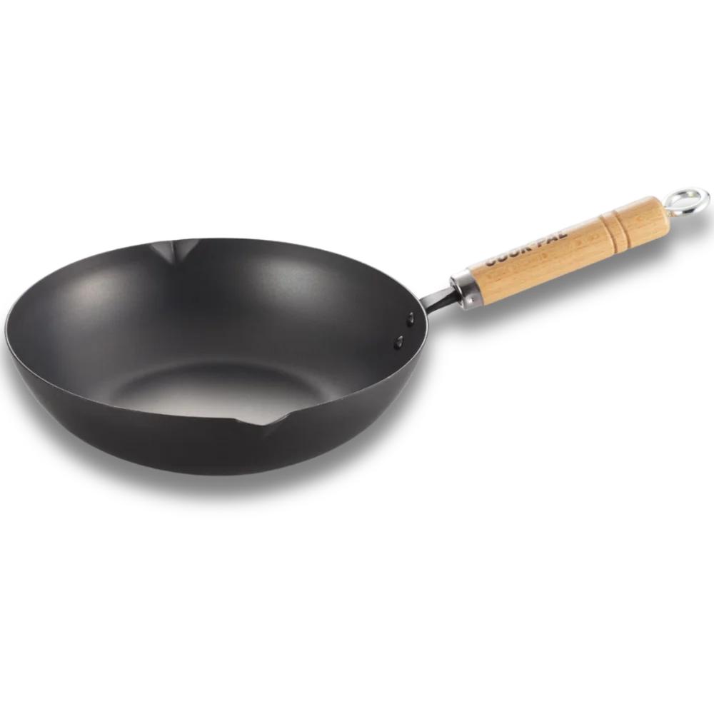 YOSHIKAWA COOK-PAL REN DEEP FRYING PAN on white background