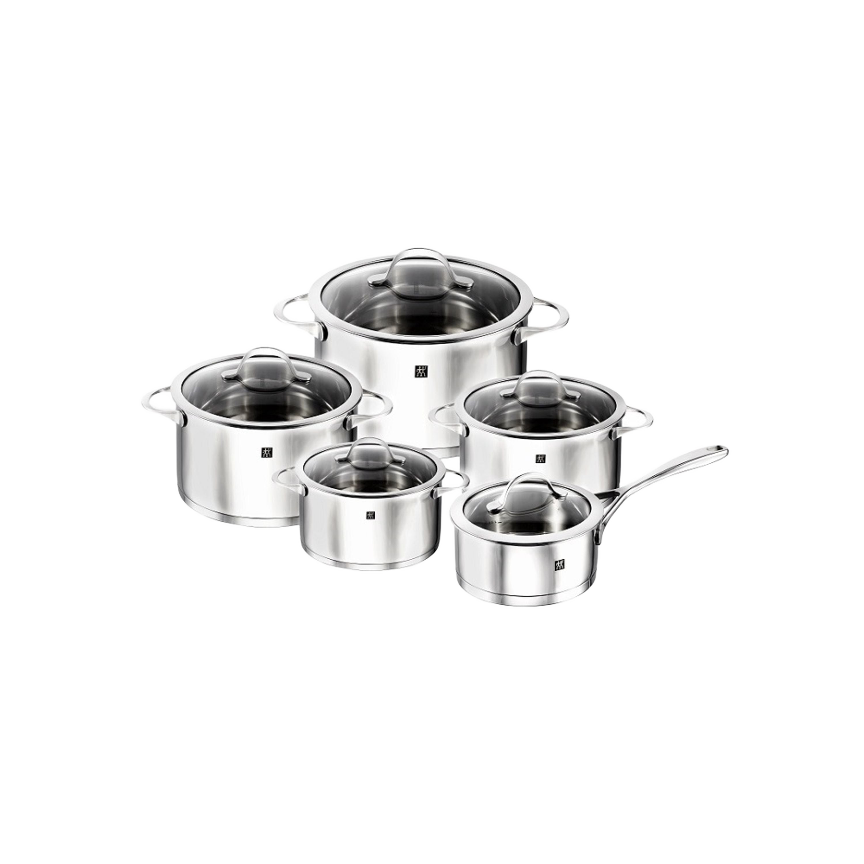 ZWILLING Essence 10-Piece Pot Set – 18/10 Stainless Steel, Durable & Versatile-0