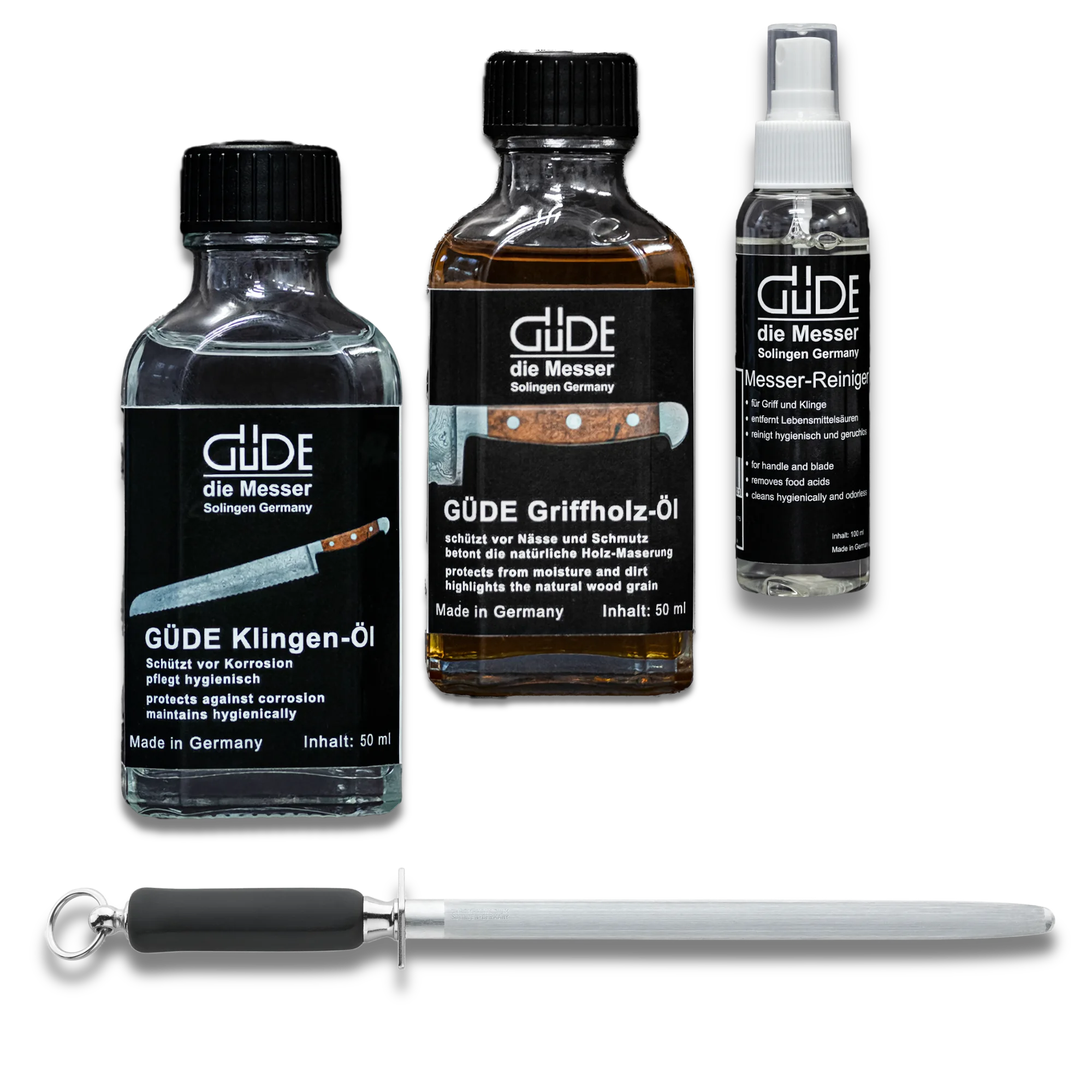 GÜDE Professional Knife Care Bundle - Made in Germany
