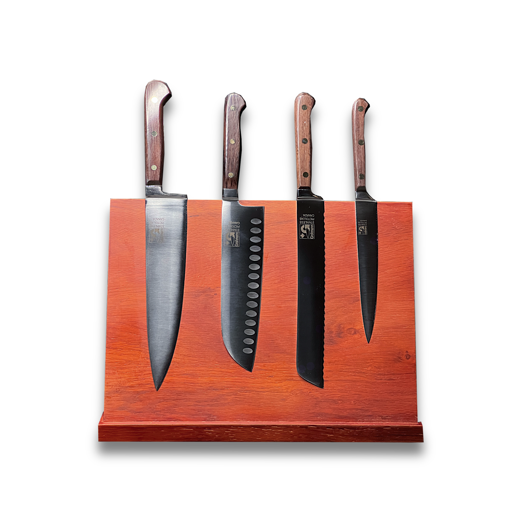 Grohmann Forge Heavy Pro Knife Set with Rosewood handle