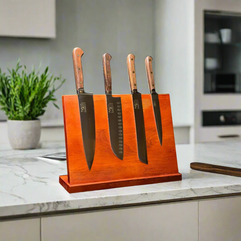 Grohmann Forge Heavy Pro Knife Set with Rosewood handle