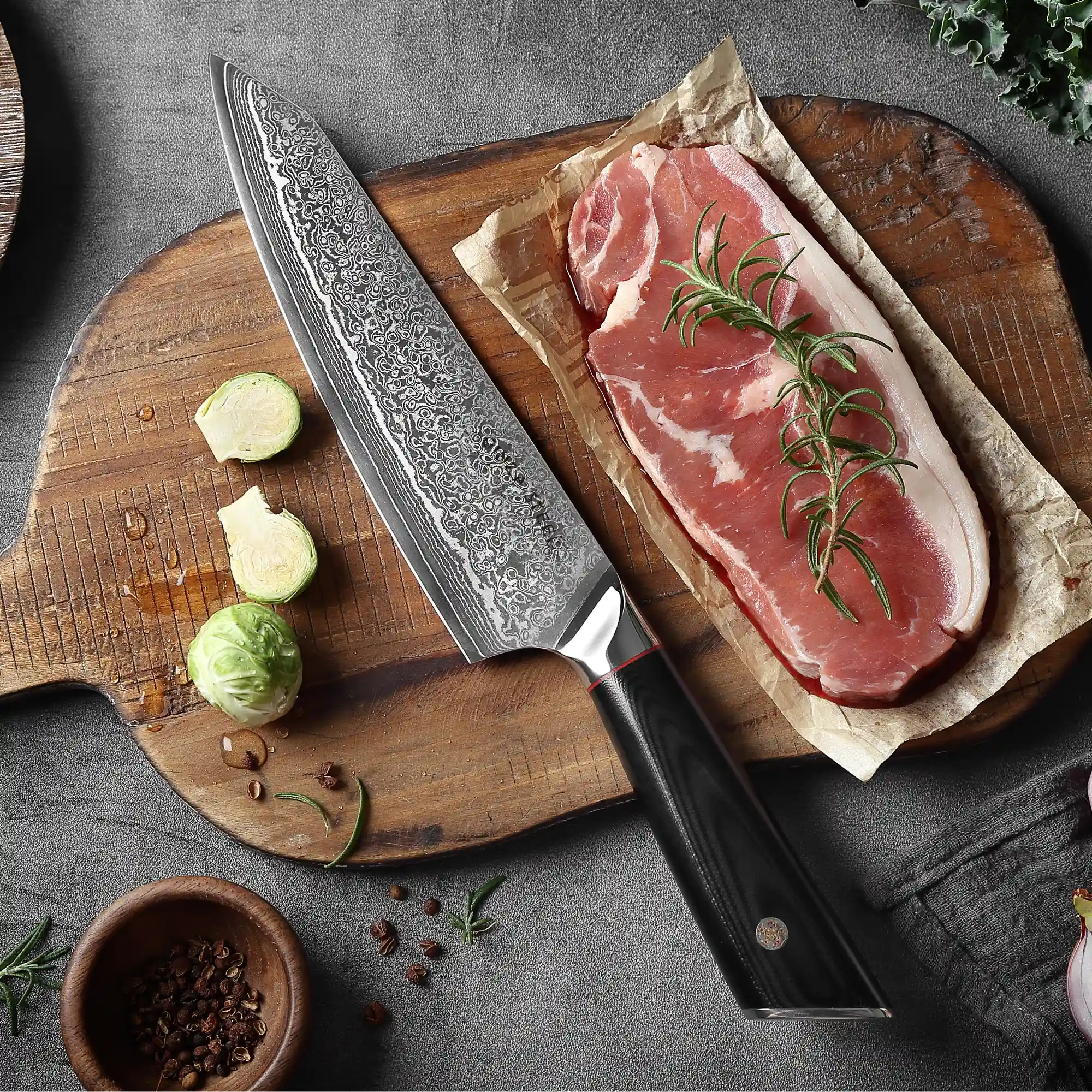 Hagakure Deux - Ensemble Couteaux Santoku et Chef