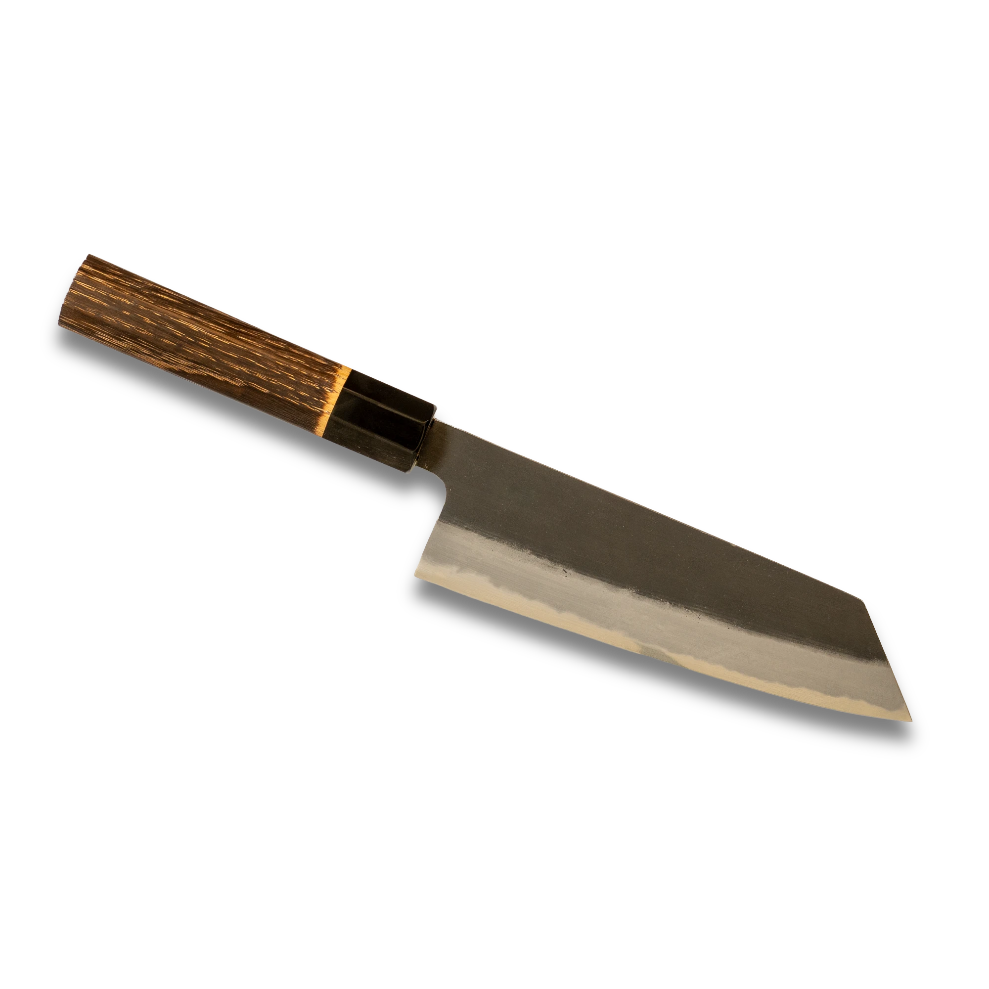 Hinoura Ajikataya Bunka Knife 180mm – Kurouchi Finish, White #2 Steel