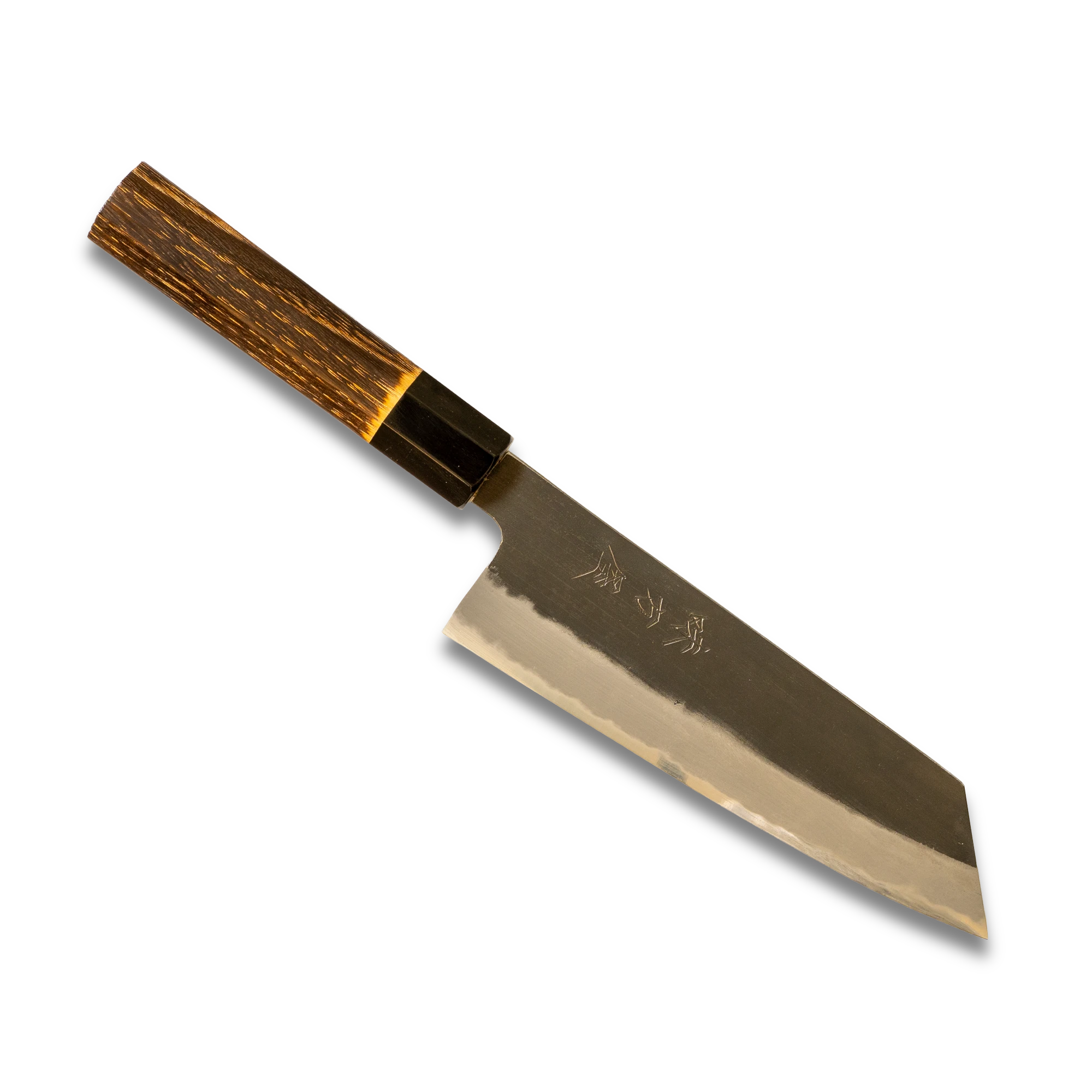 Hinoura Ajikataya Bunka Knife 180mm – Kurouchi Finish, White #2 Steel