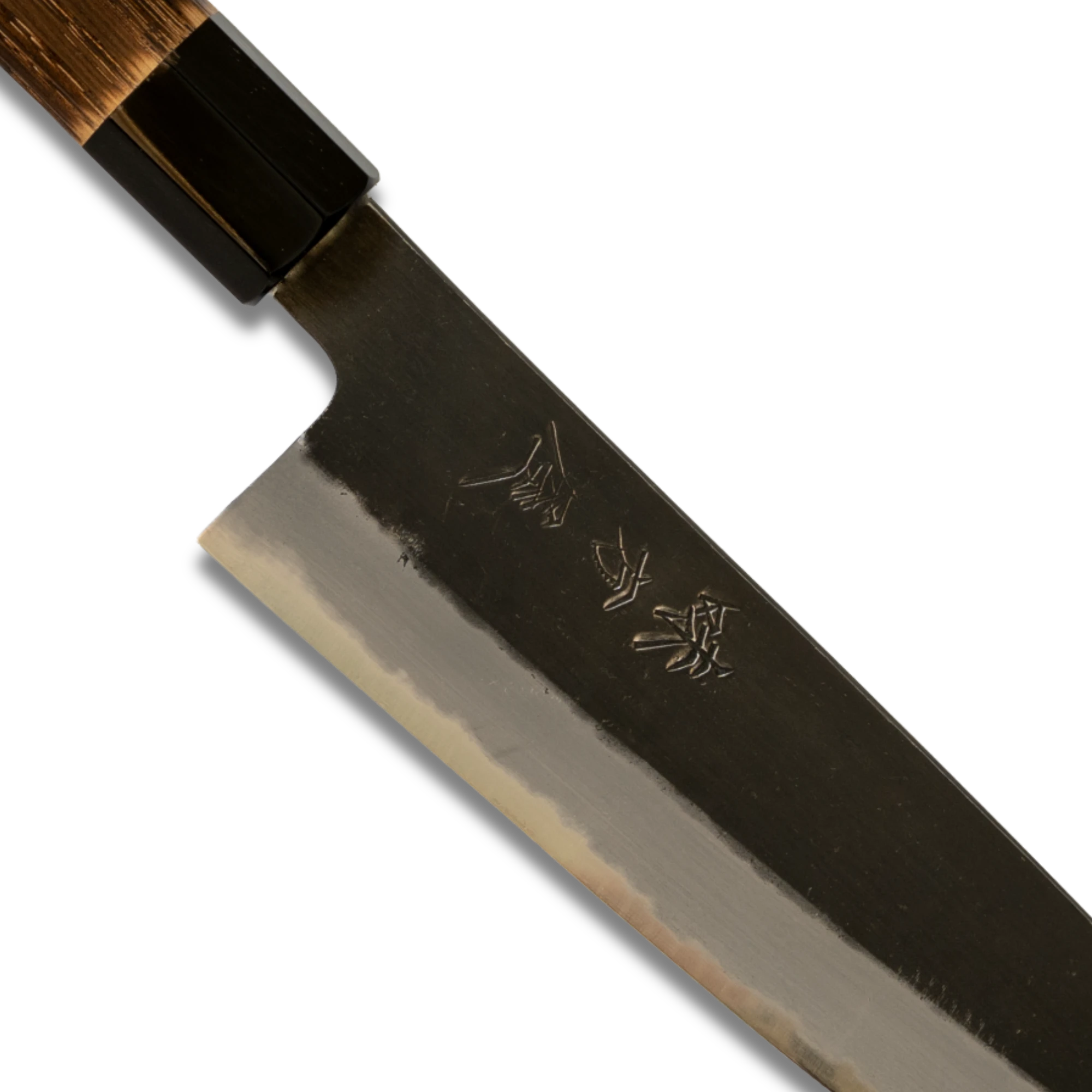 Hinoura Ajikataya Gyuto Knife 210mm – Kurouchi Finish, White #2 Steel