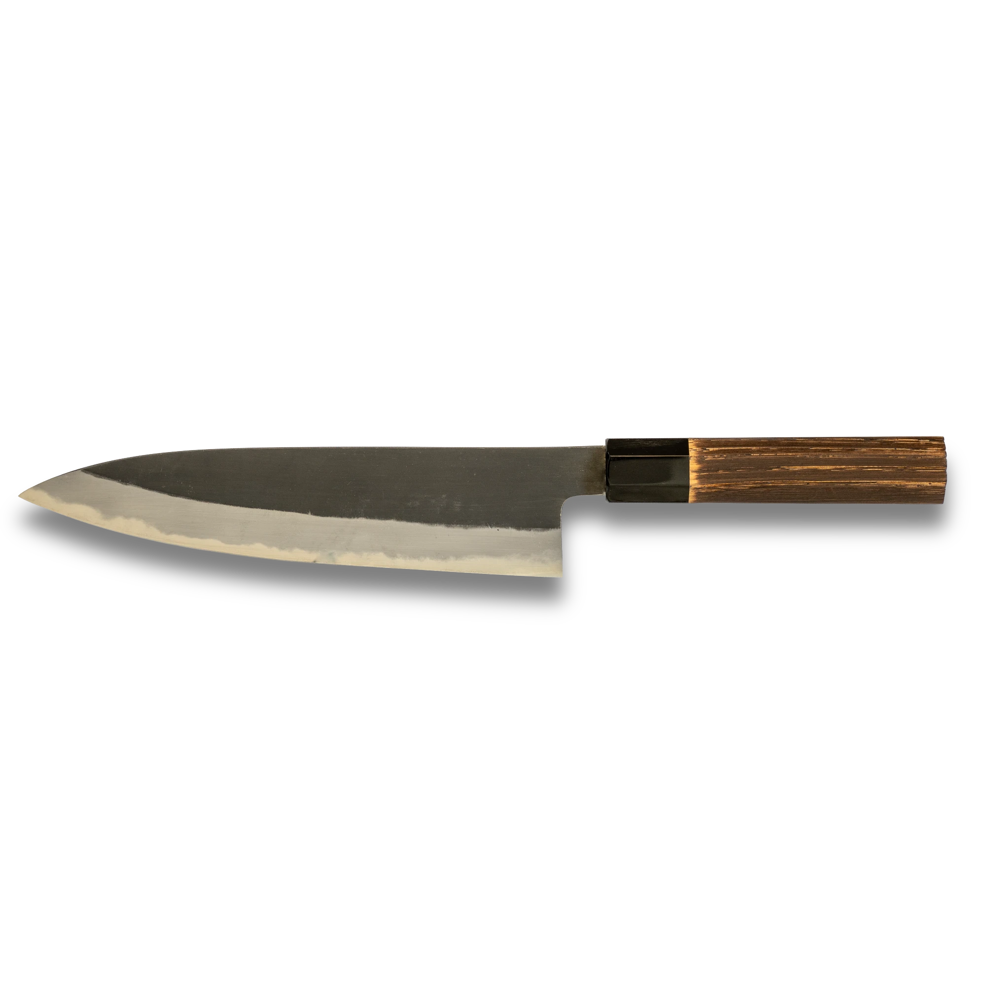 Hinoura Ajikataya Gyuto Knife 210mm – Kurouchi Finish, White #2 Steel