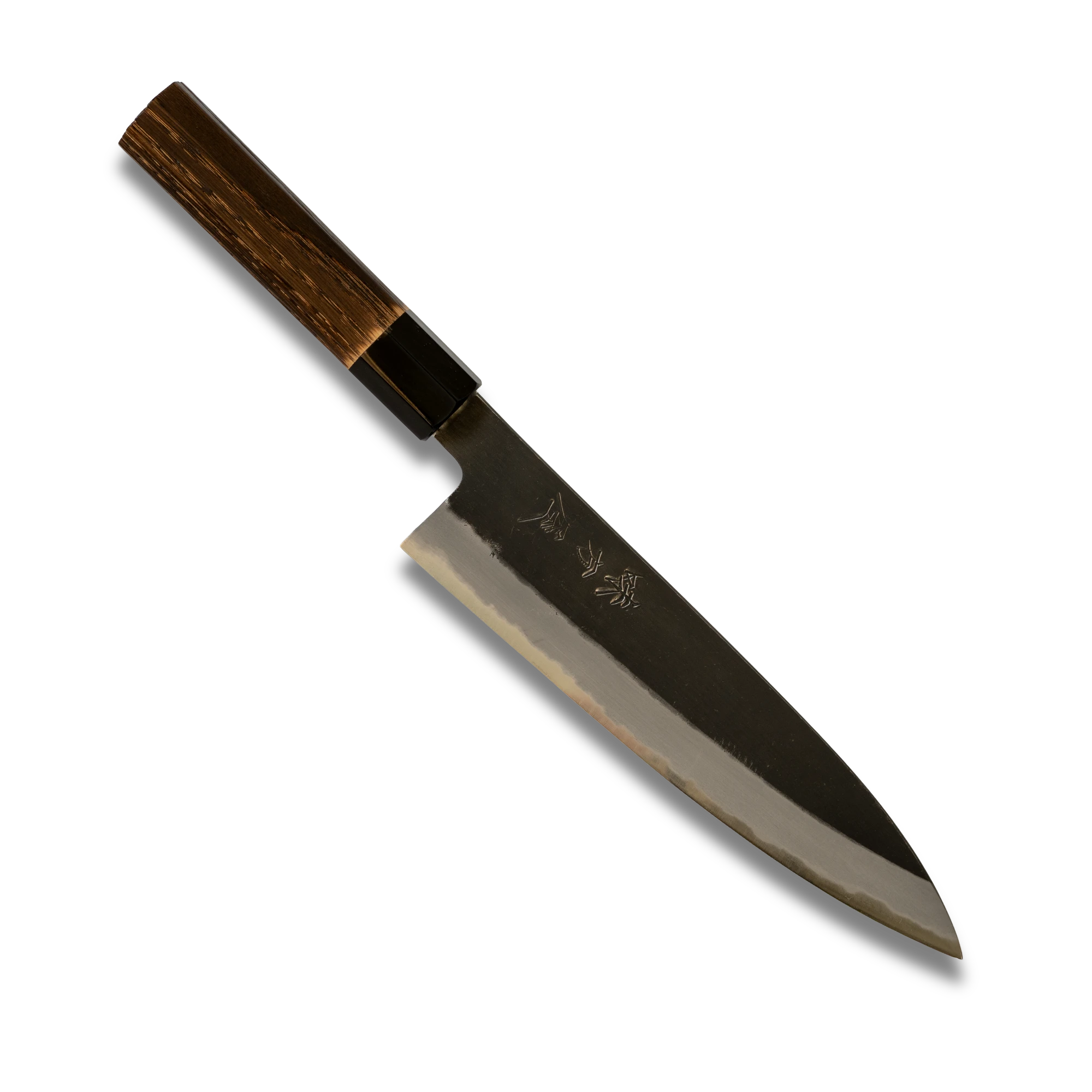 Hinoura Ajikataya Gyuto Knife 210mm – Kurouchi Finish, White #2 Steel
